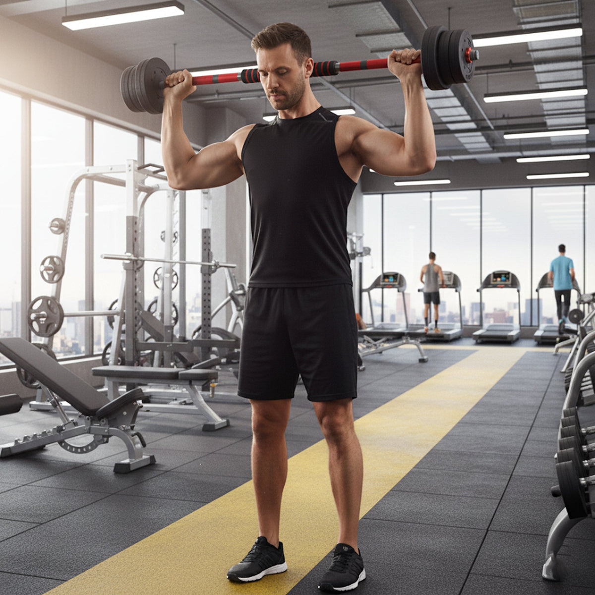 Adjustable Dumbbells & Barbell Set – 20kg, 25kg, 30kg Options – Home Gym Strength Training with or without Bench
