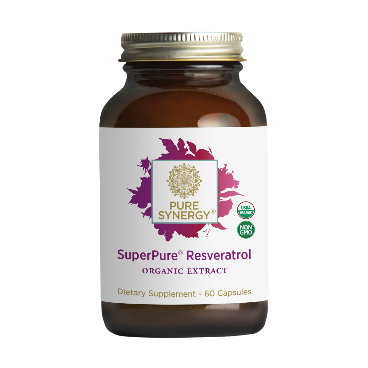 Pure Synergy SuperPure Resveratrol, 60 Capsules