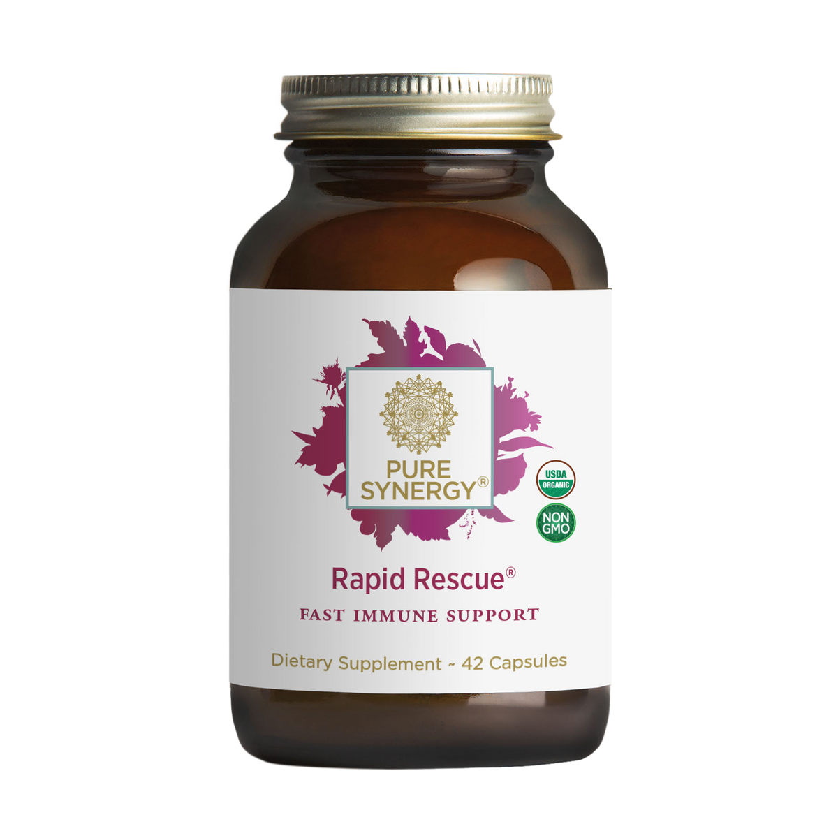 Pure Synergy Echinacea & Elderberry Complex, 42 Capsules