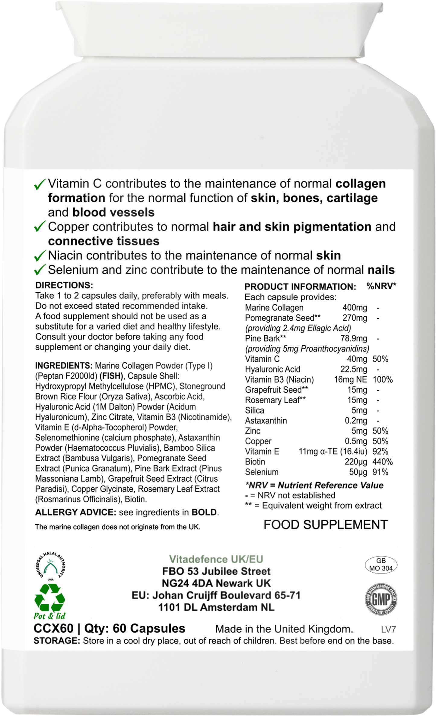 Marine Collagen Multi - 60 Capsules