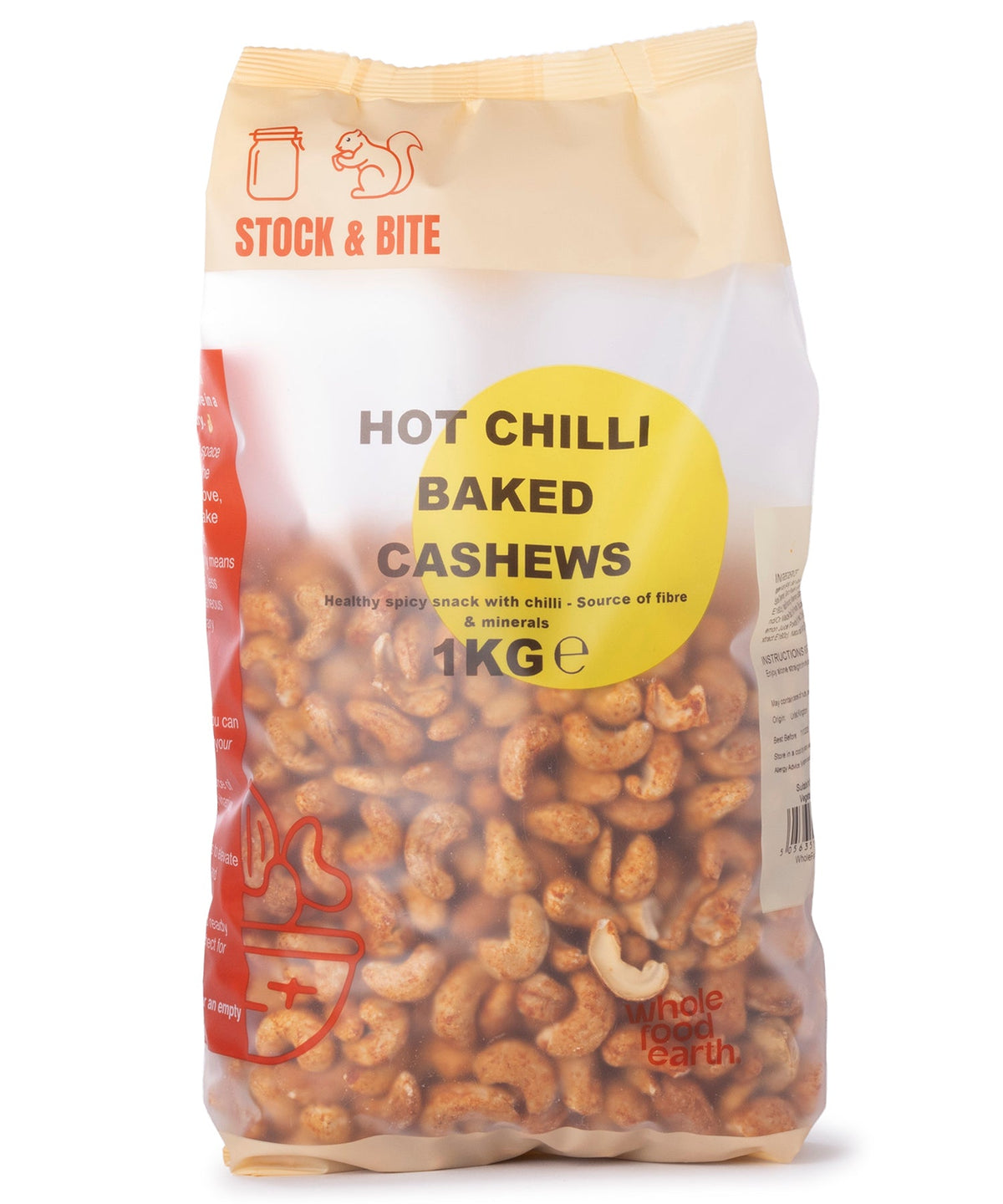 Hot Chilli Baked Cashews - Stock & Bite - 1kg