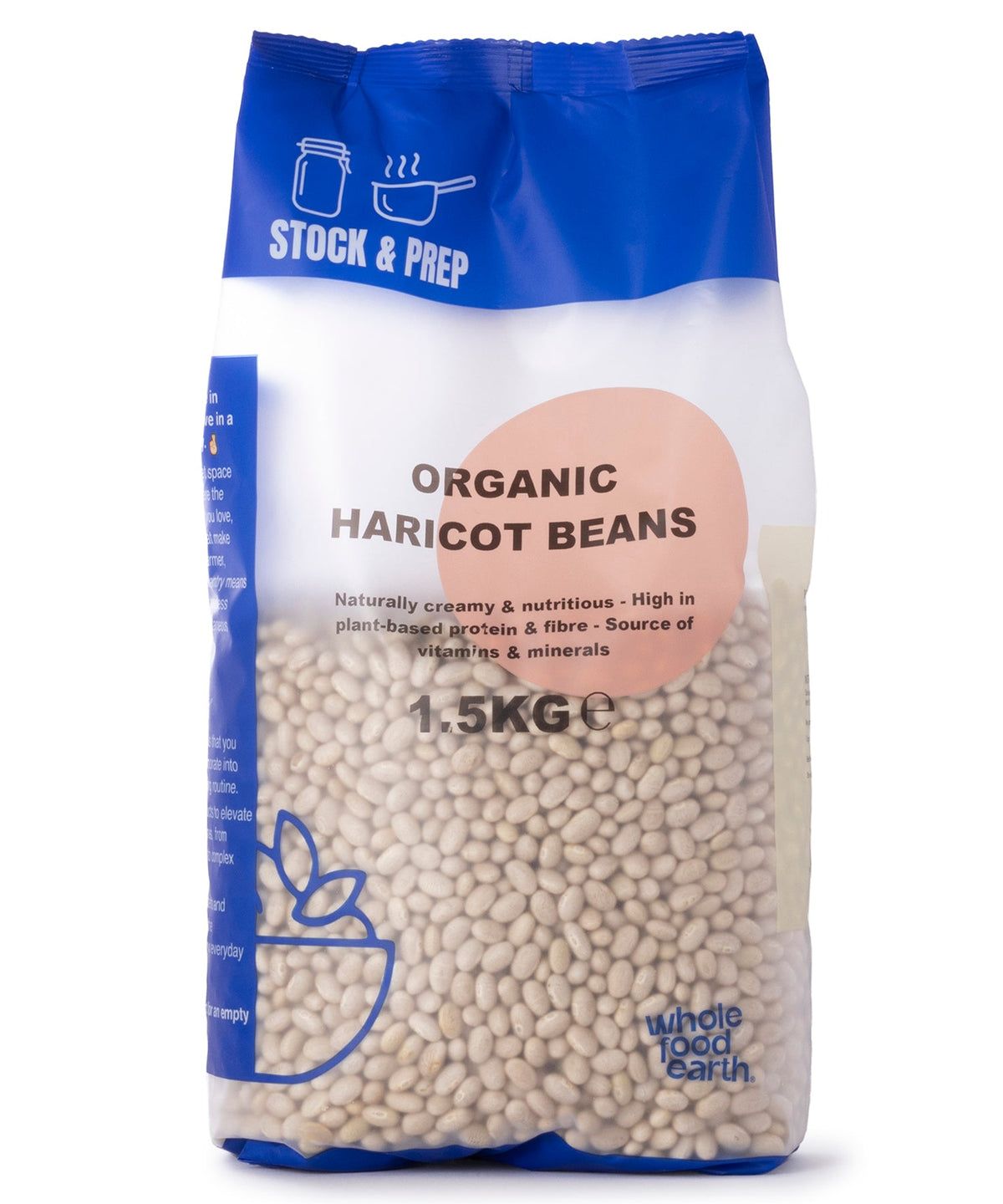 Organic Haricot Beans - Stock & Prep - 1.5kg
