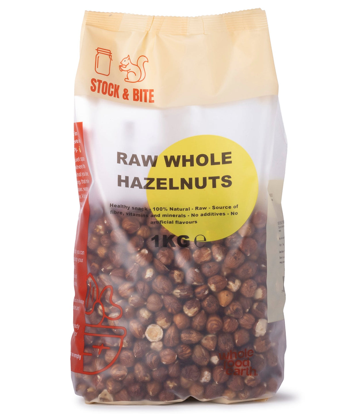 Raw Whole Hazelnuts - Stock & Bite - 1kg