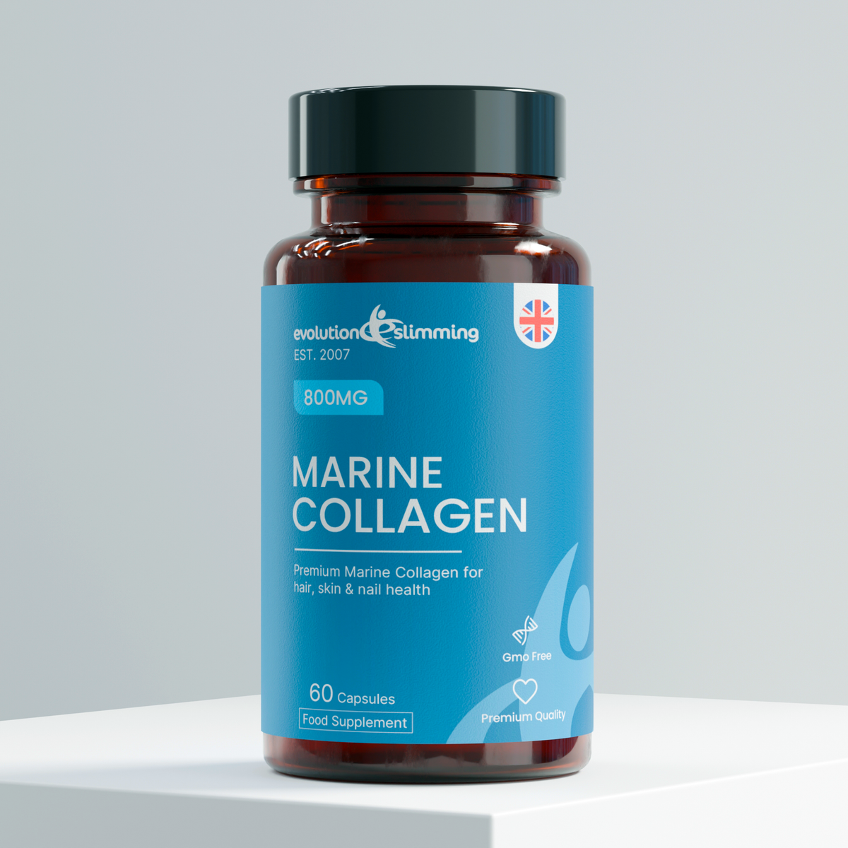 Marine Collagen 800mg Capsules | Skin Beauty & Hair Support