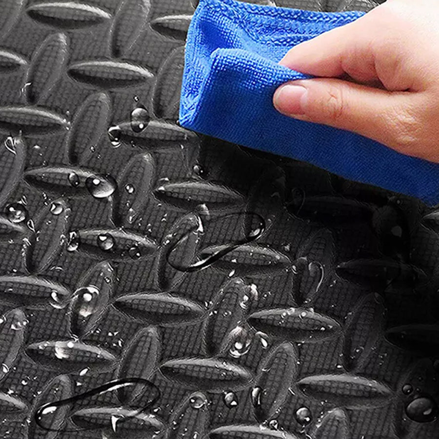Gym Flooring Mats – Non-Slip EVA Foam Interlocking Tiles for Home Gym, Workout, Yoga & Kids Play Area (Black)