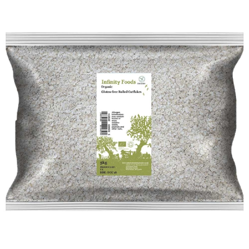 Infinity Foods Bulk Organic Gluten Free Rolled Oatflakes (Porridge Oats)