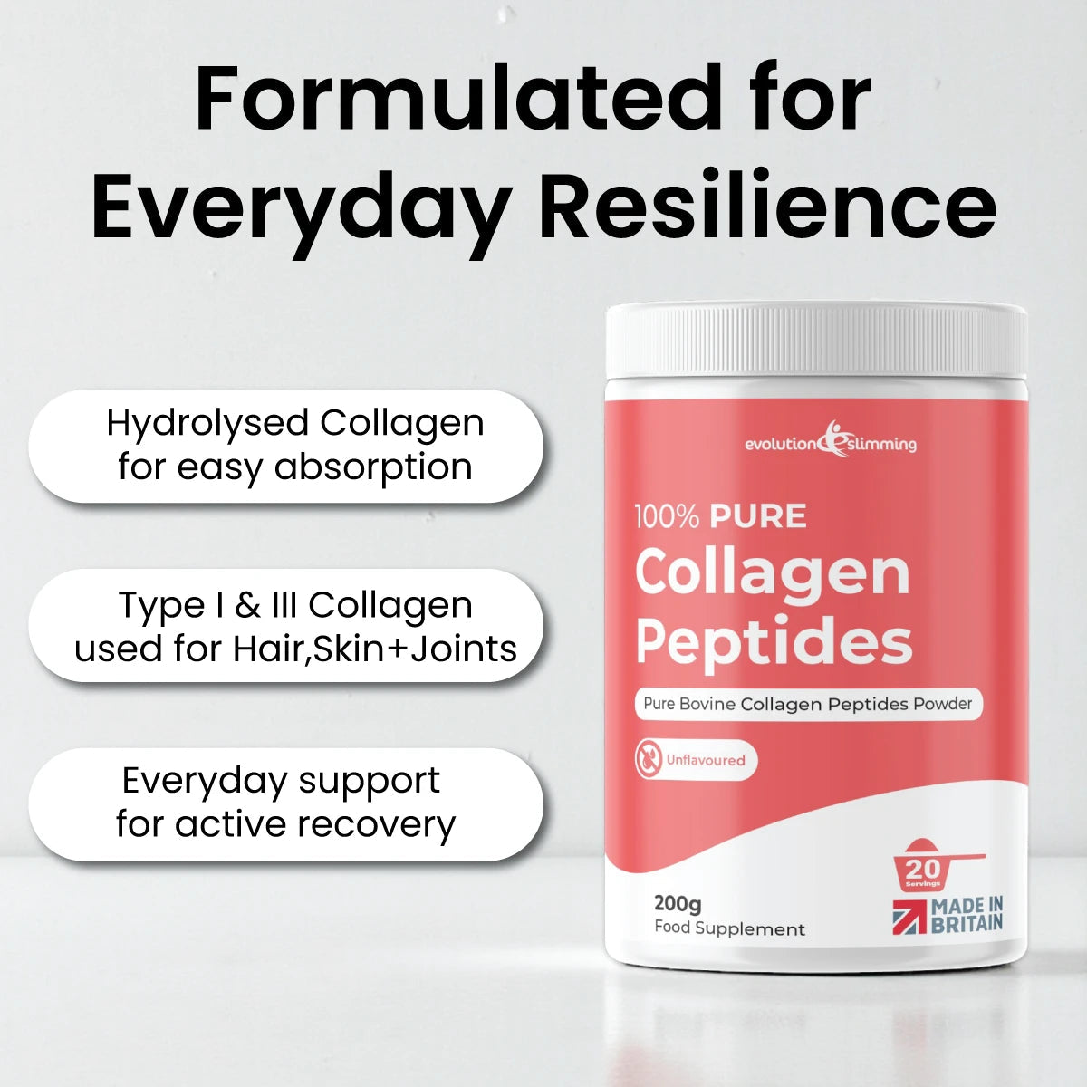 100% Pure Collagen Powder - Younger Skin, Stronger Joints, Better You