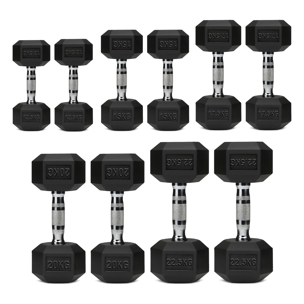 Hex Dumbbells 5 Tier Rack with or without Weights & Bench – Vertical Dumbbell Storage Stand for Home Gym