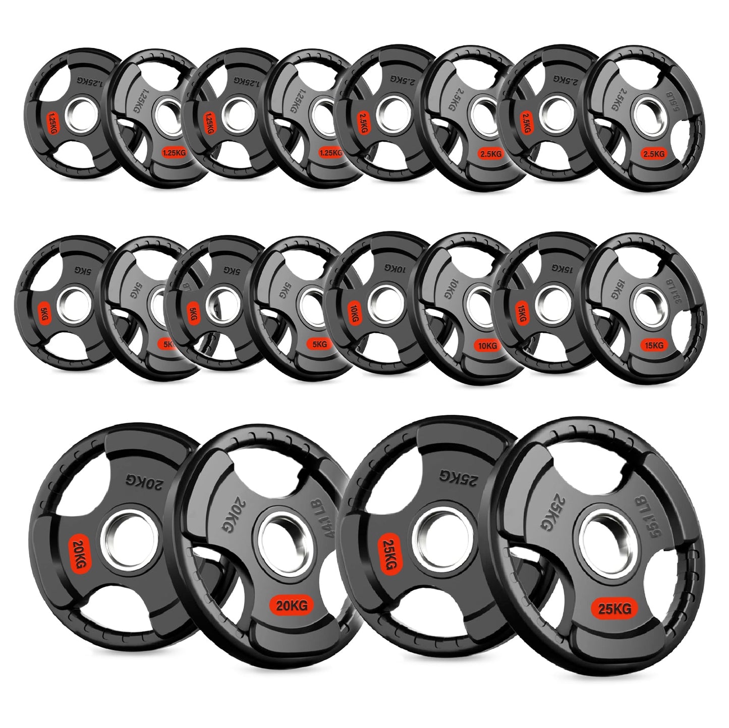 Tri-Grip Weight Plates