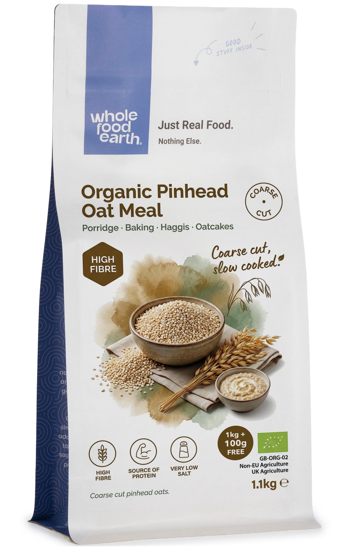 Organic Pinhead (Coarse) Oat Meal