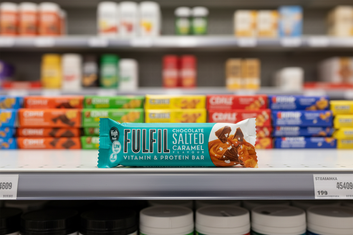 15 x Fulfil Salted Caramel Vitamin & Protein Bar 55Gm