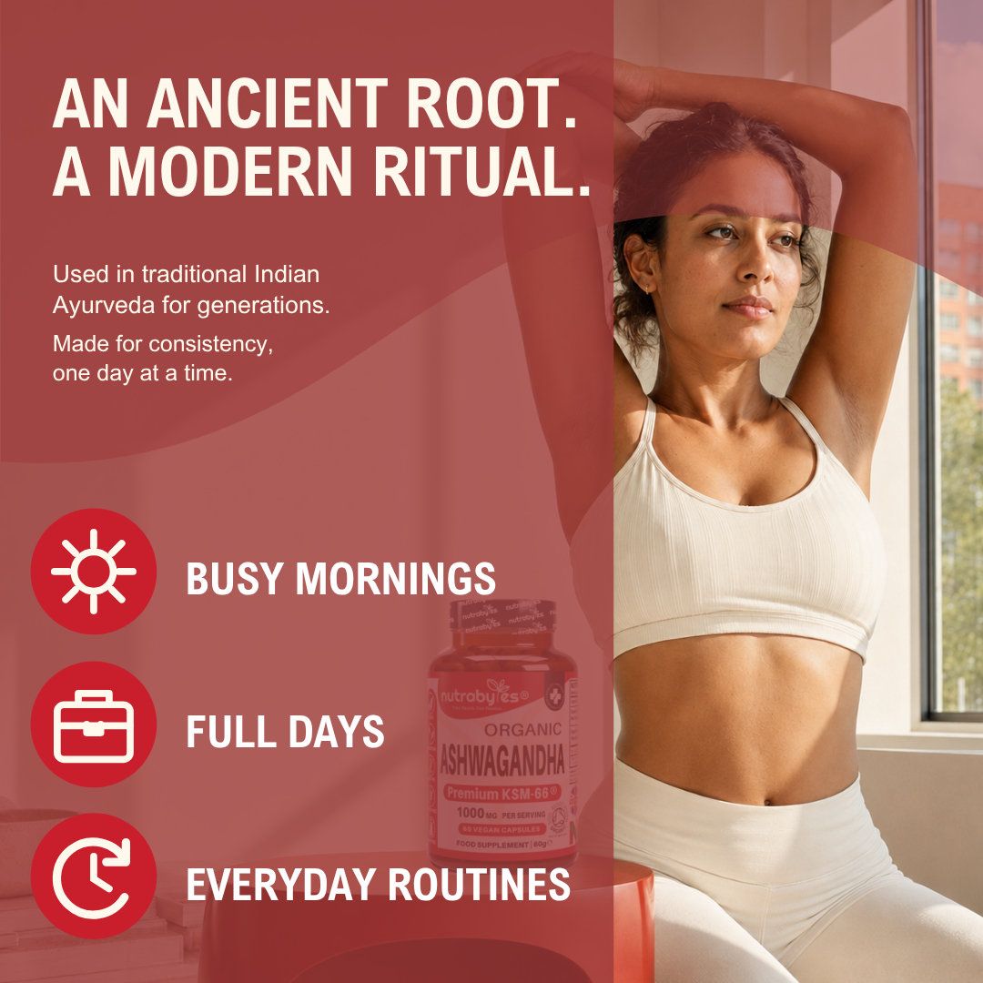 Ashwagandha KSM-66 | 60 Vegan Capsules | Root Extract with Black Pepper