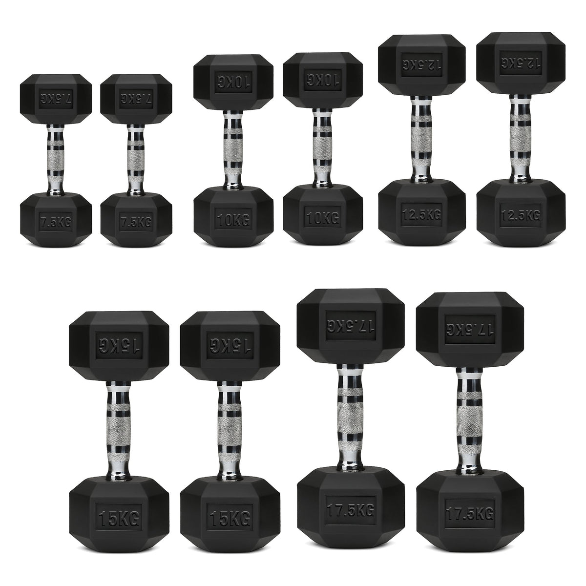 Hex Dumbbells 5 Tier Rack with or without Weights & Bench – Vertical Dumbbell Storage Stand for Home Gym