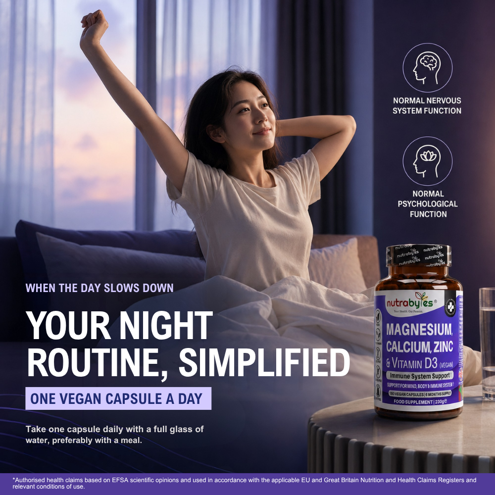 Magnesium, Calcium, Zinc & Vitamin D3 Complex, 180 Capsules