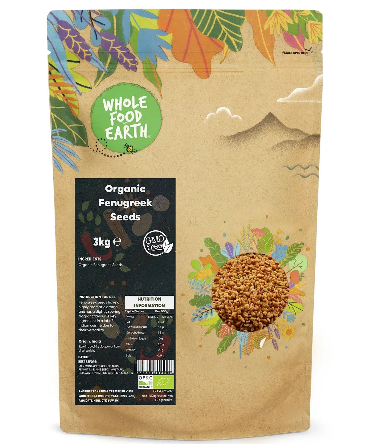 Organic Ground Fenugreek Seeds