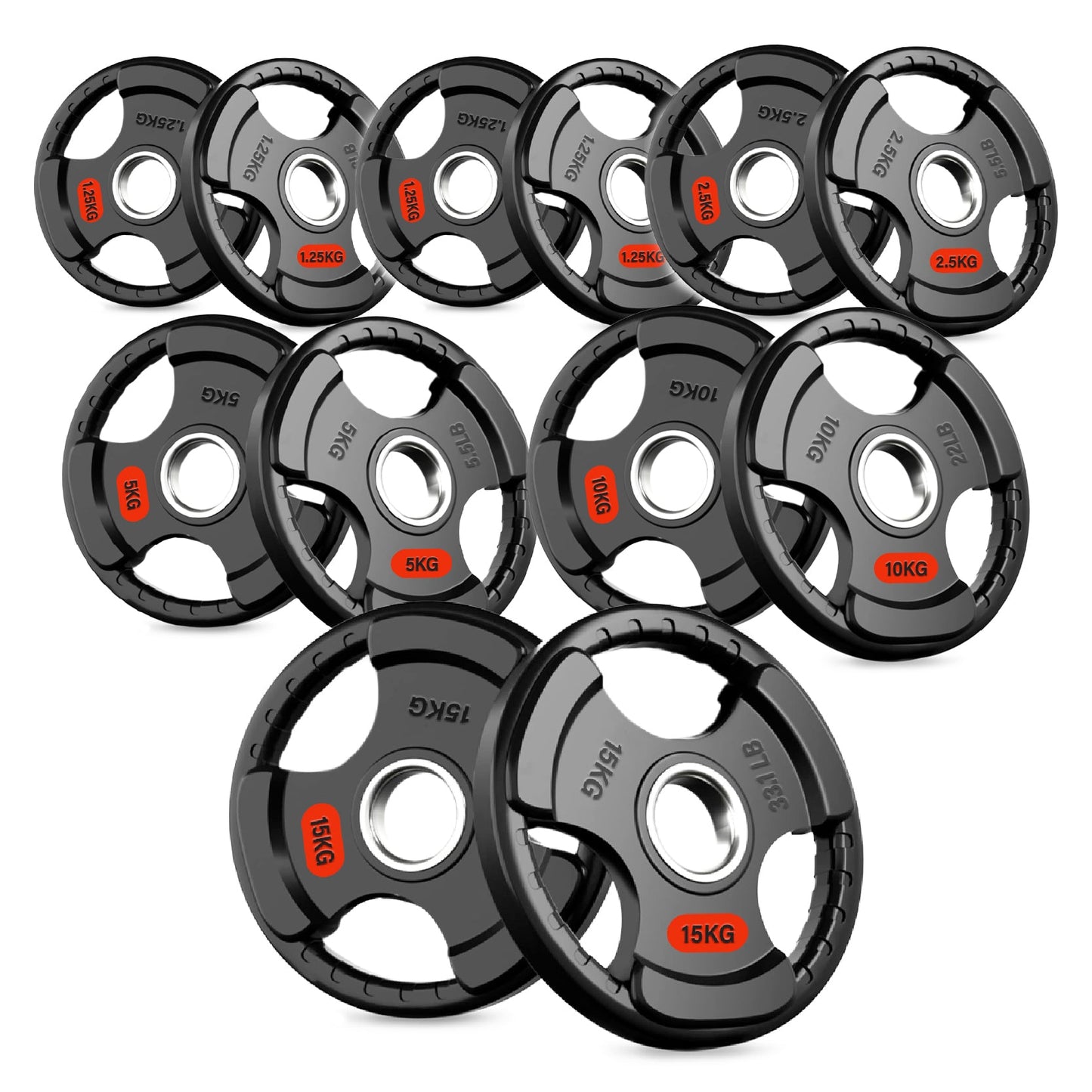 Tri-Grip Weight Plates