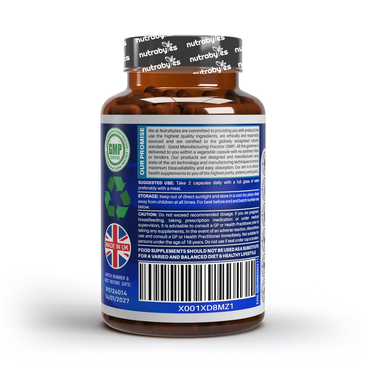 Marine Collagen Capsules with Vitamin C and Hyaluronic Acid (90 Days)
