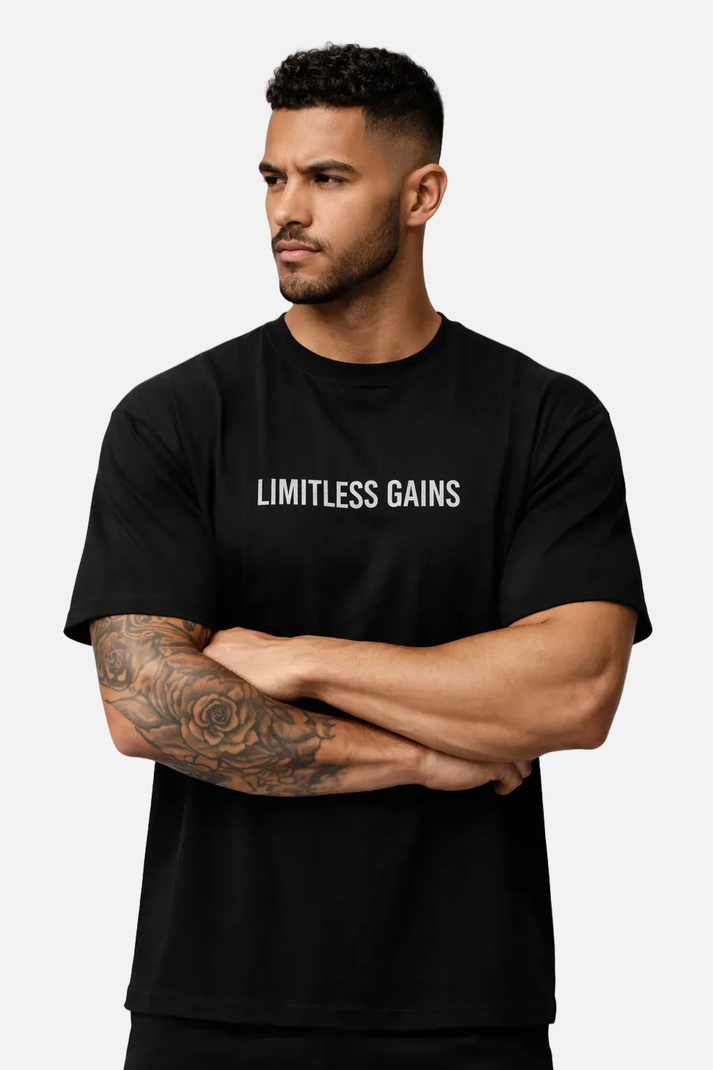 Men's Oversized Heavyweight Gym T-Shirt