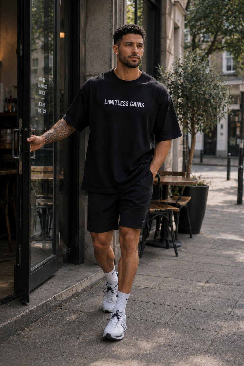 Men's Oversized Heavyweight Gym T-Shirt