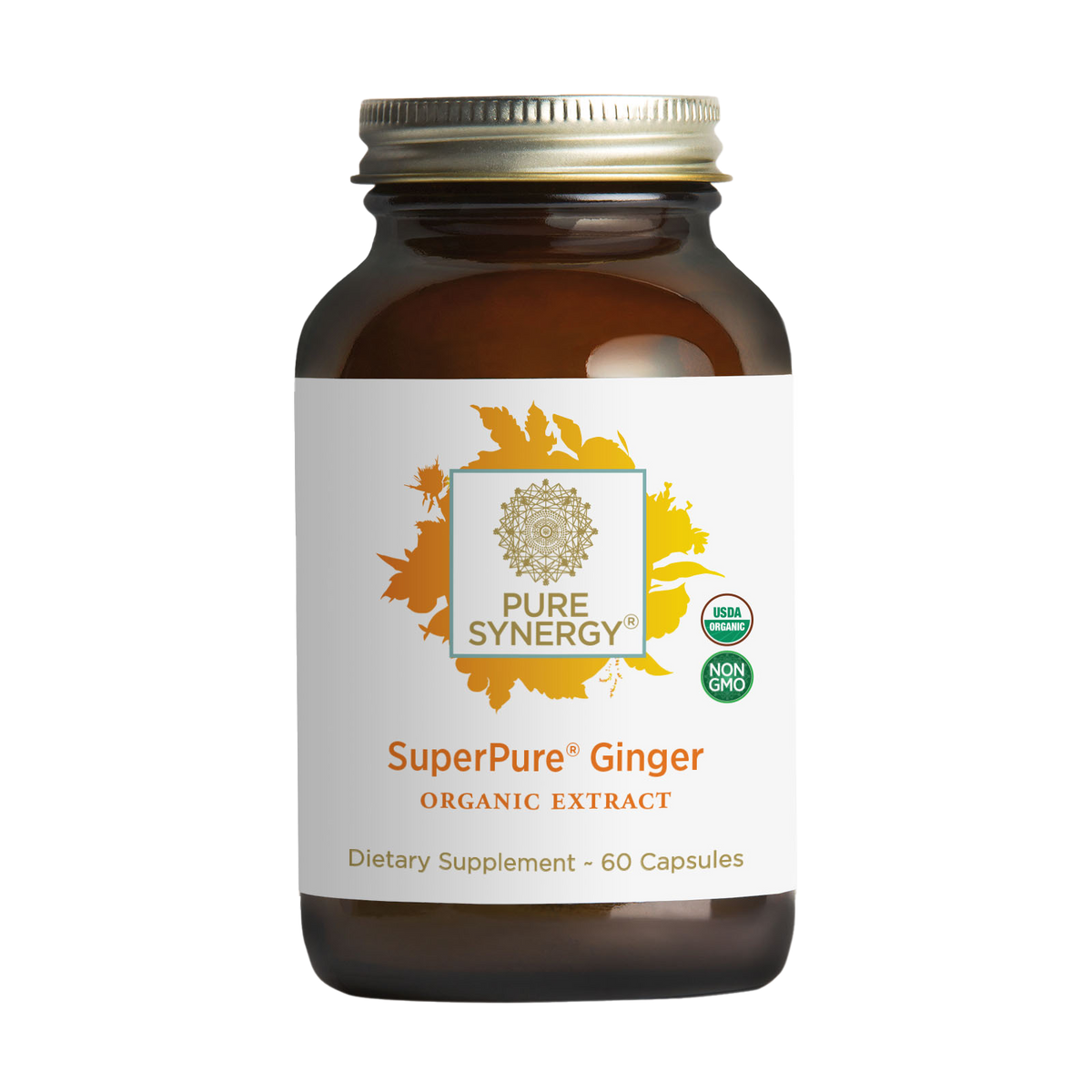 Pure Synergy SuperPure Ginger, 60 Capsules