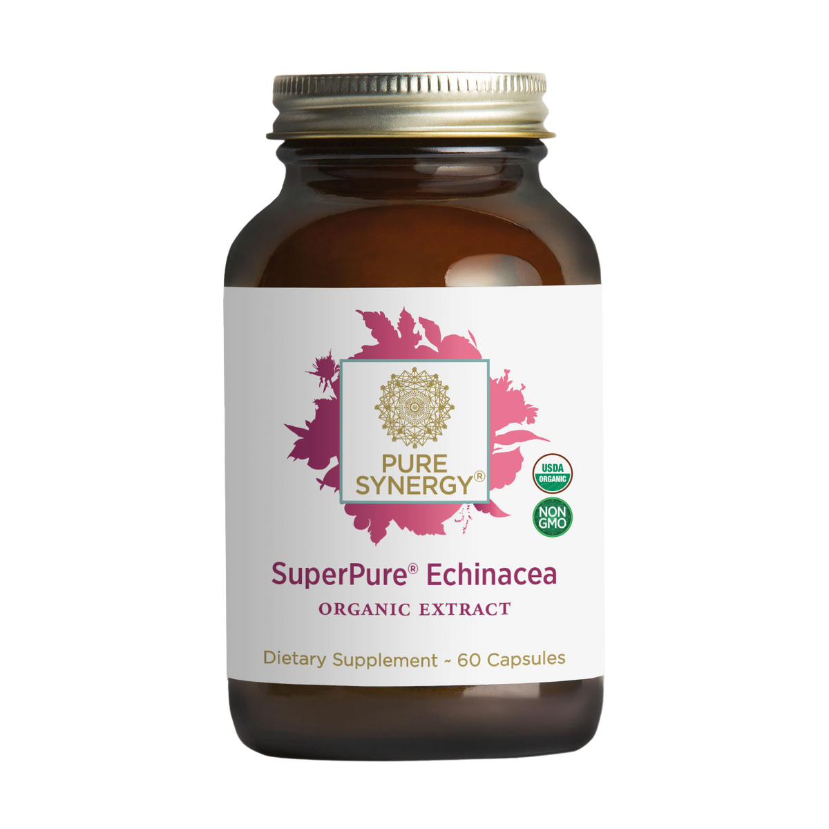 Pure Synergy SuperPure Echinacea, 60 Capsules