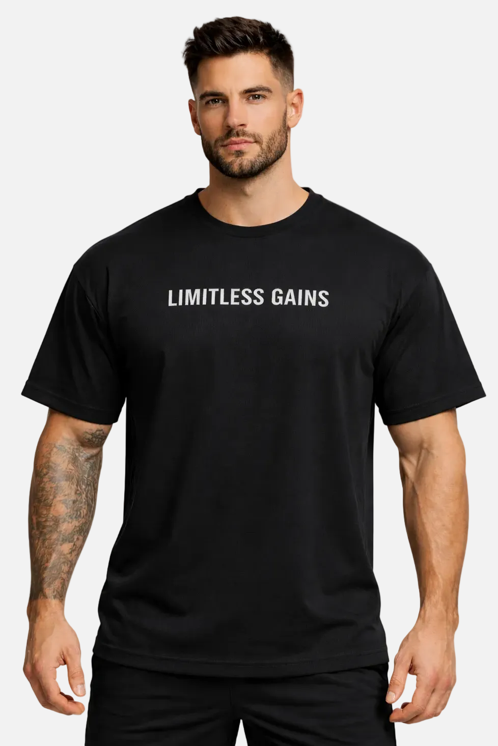 Men's Oversized Heavyweight Gym T-Shirt