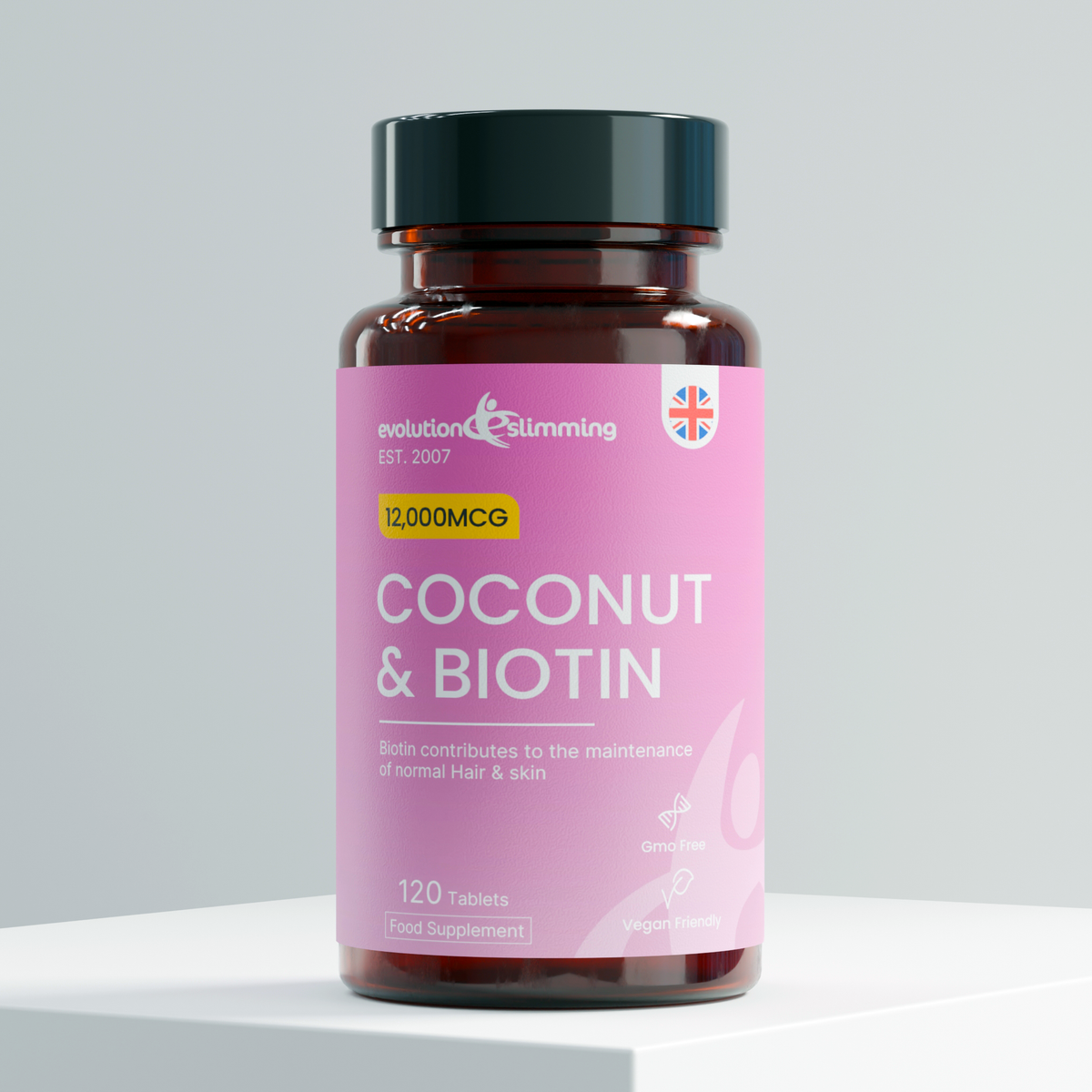 Coconut Oil Biotin Tablets | Hair Beauty & Skin Support