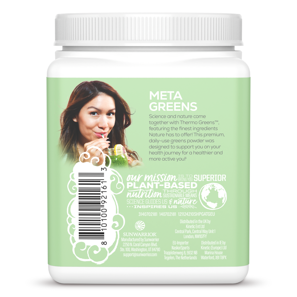Sunwarrior Shape Thermo Greens Powder, Green Apple, 210g