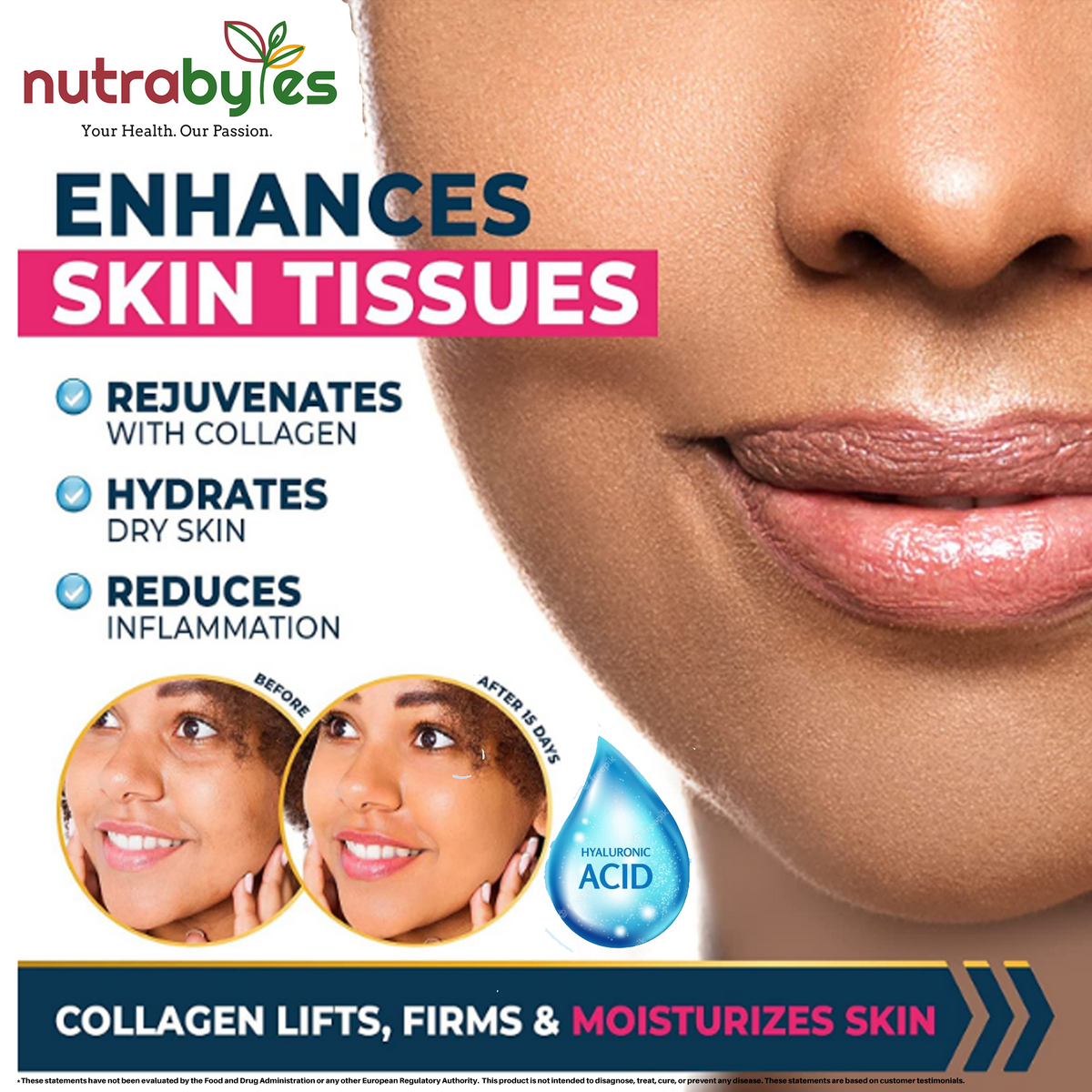 Marine Collagen Capsules with Vitamin C and Hyaluronic Acid (30 Days)