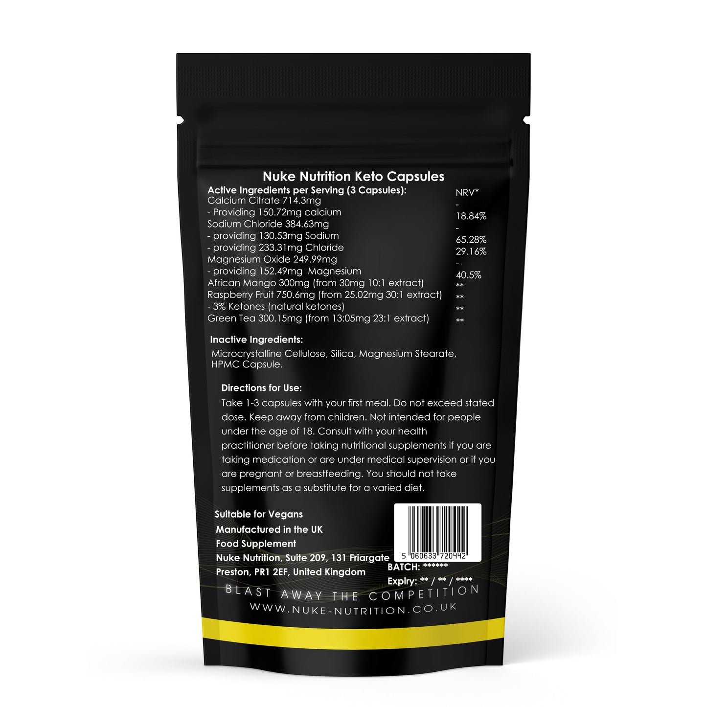 Keto Diet Pills 2700mg Advanced Pure Ketosis Weight Loss Appetite Suppressant Fat Burner Supplement