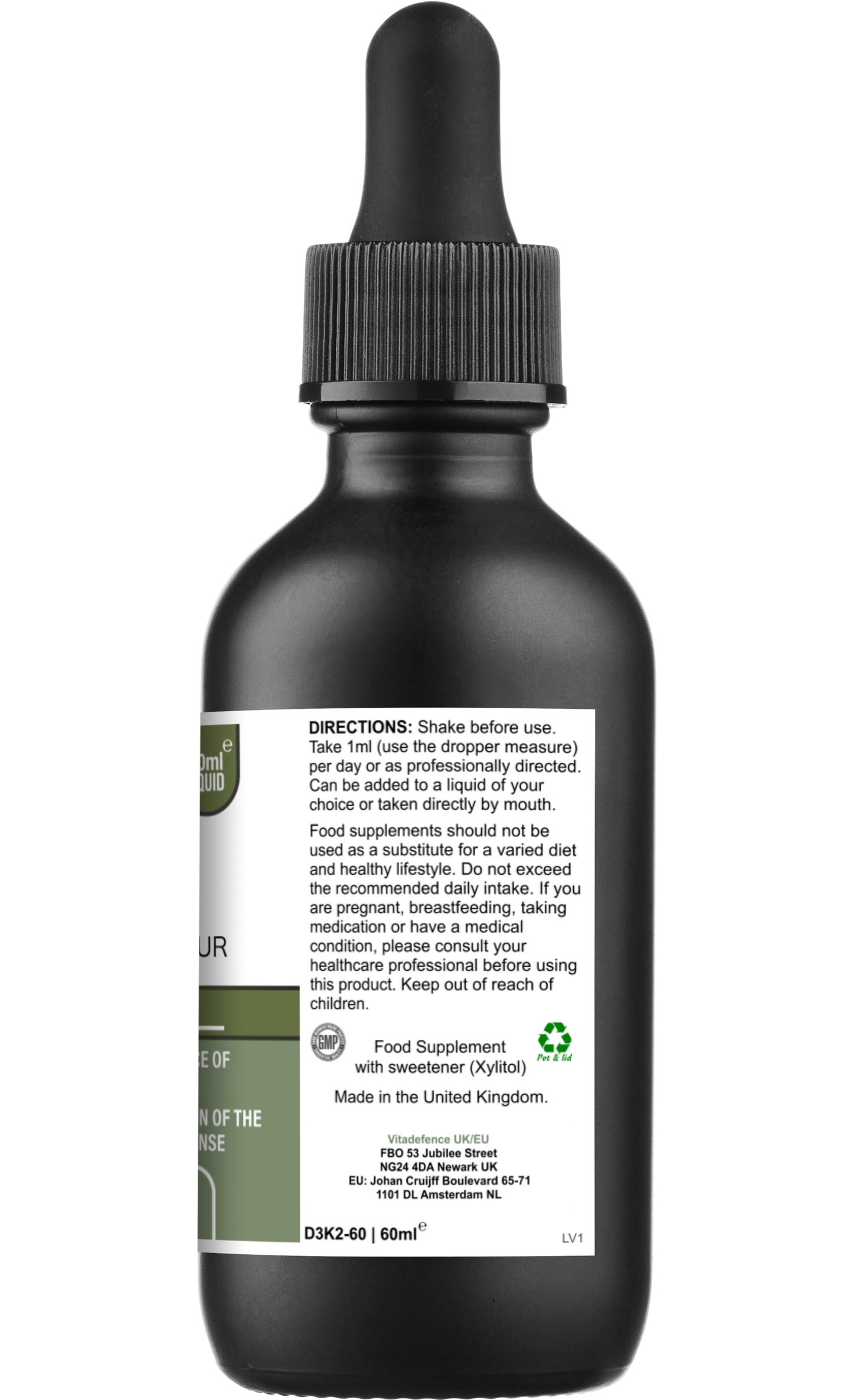 Liposomal Vitamin D3 & K2