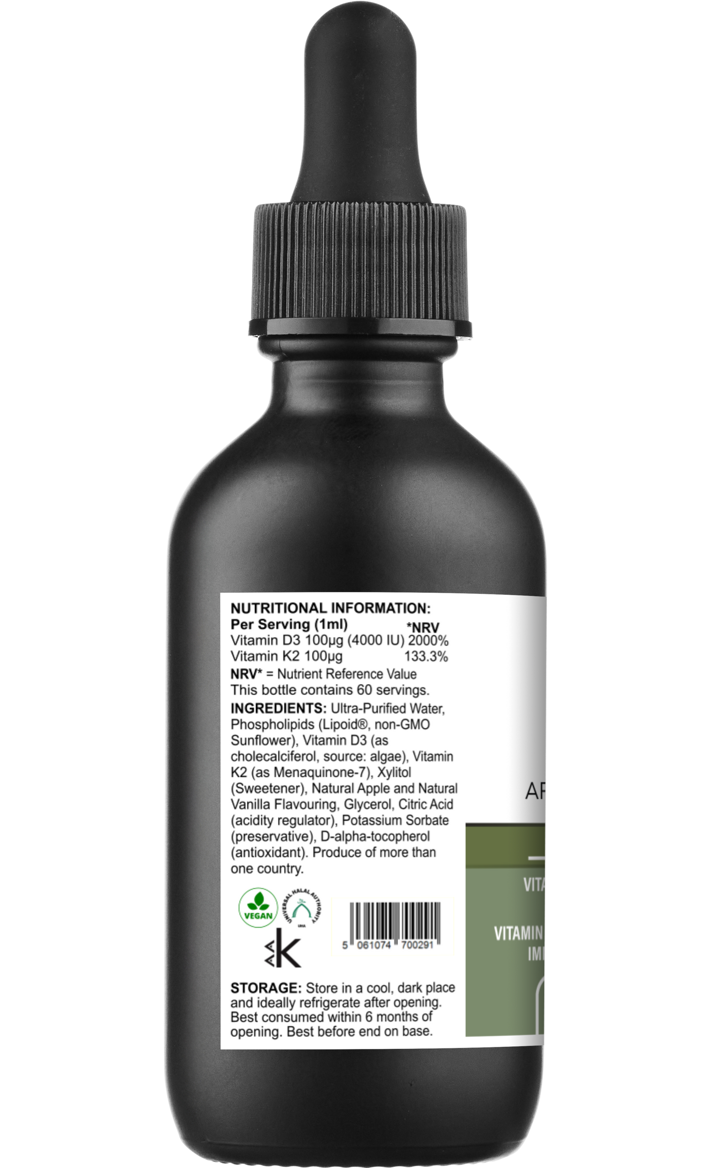 Liposomal Vitamin D3 & K2