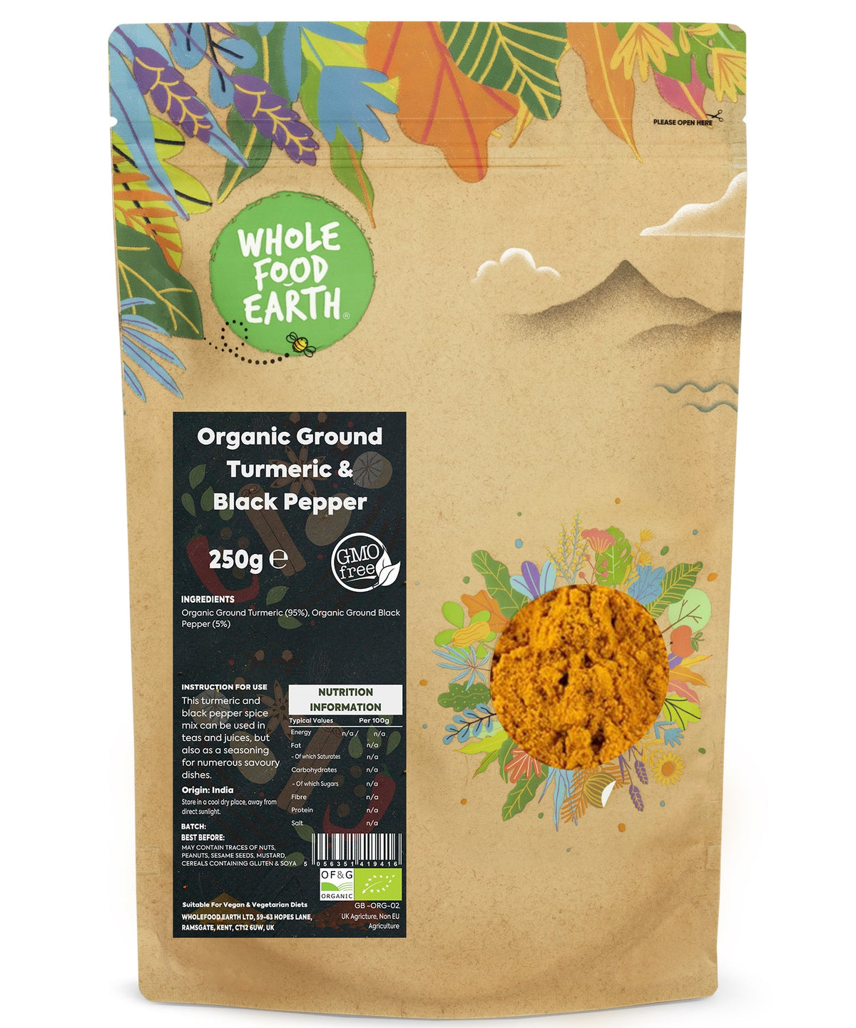 Organic Ground Turmeric & Black Pepper