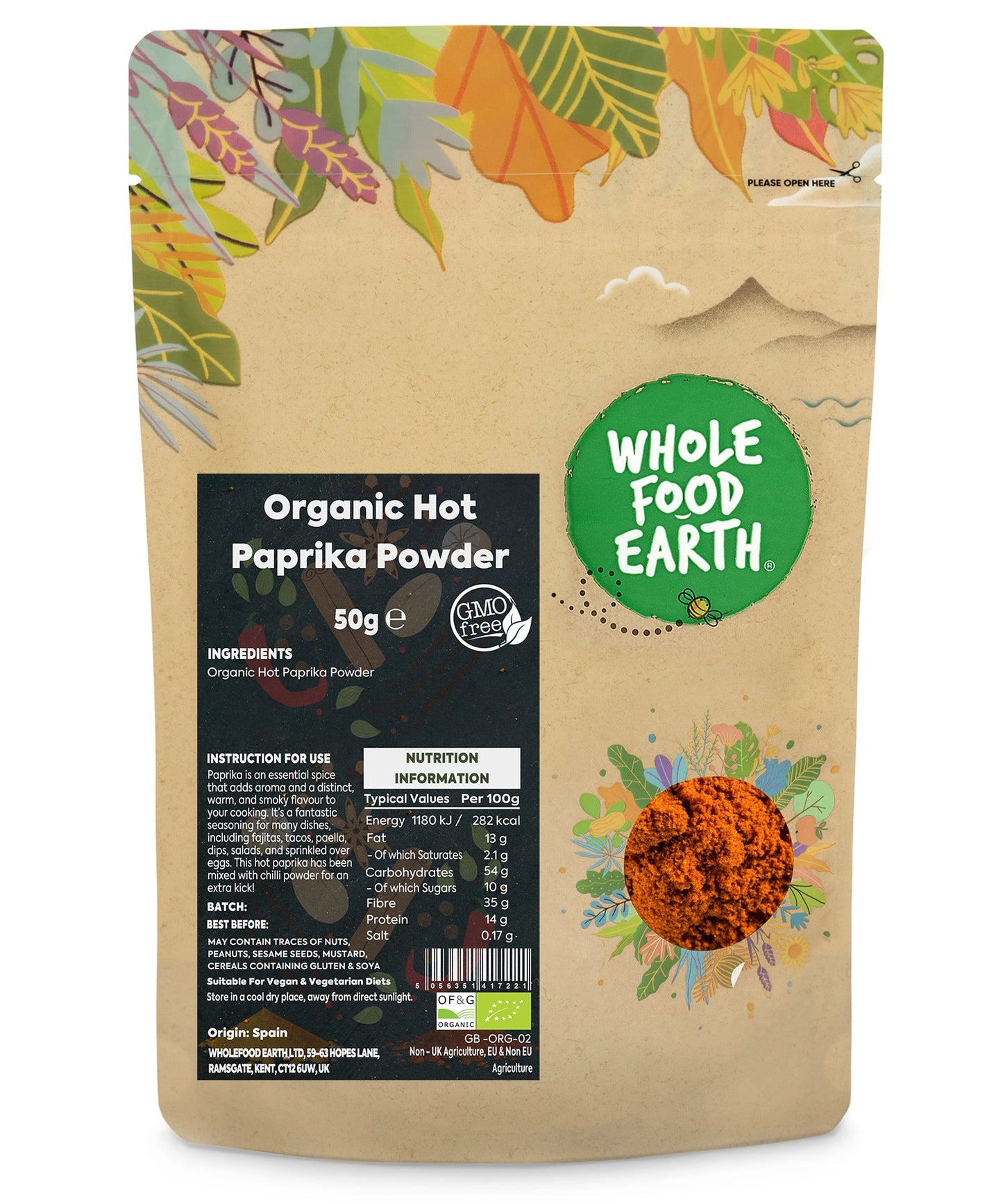 Organic Hot Paprika Powder