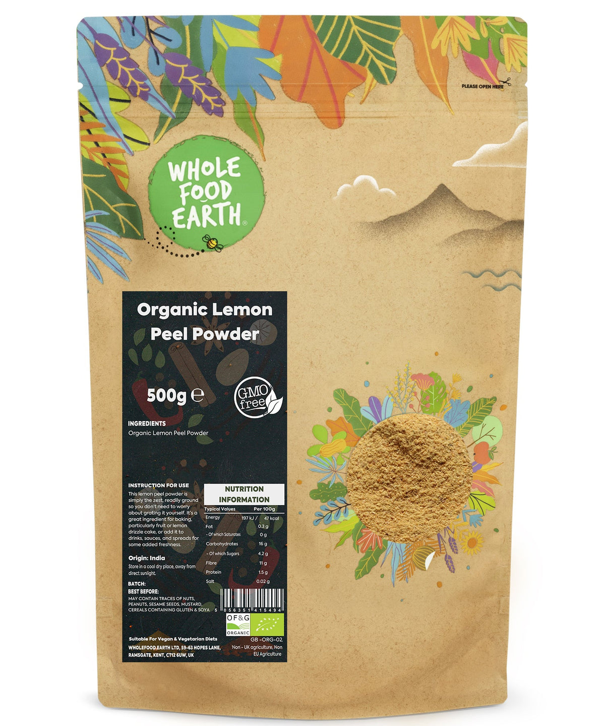 Organic Lemon Peel Powder