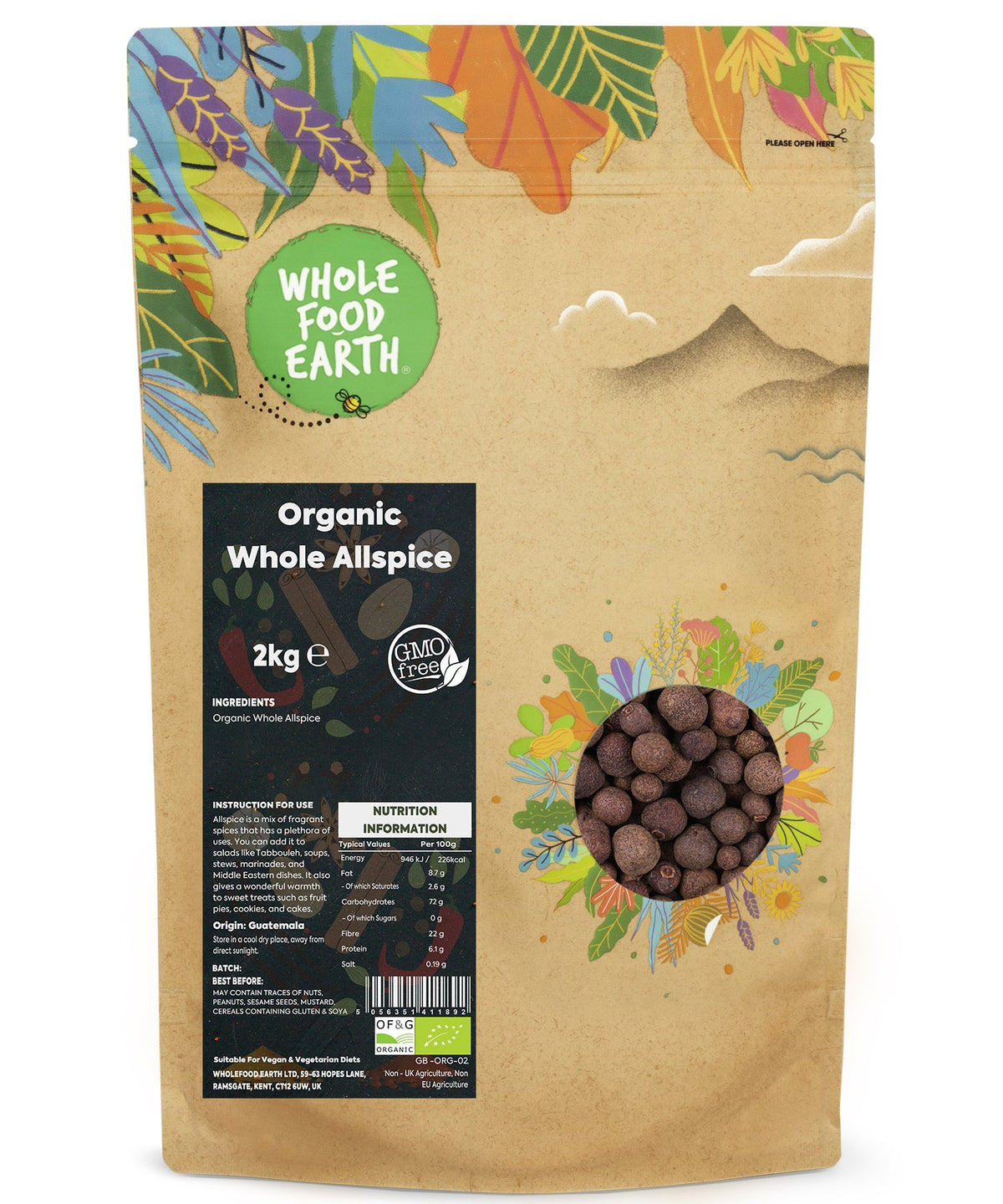 Organic Allspice Whole