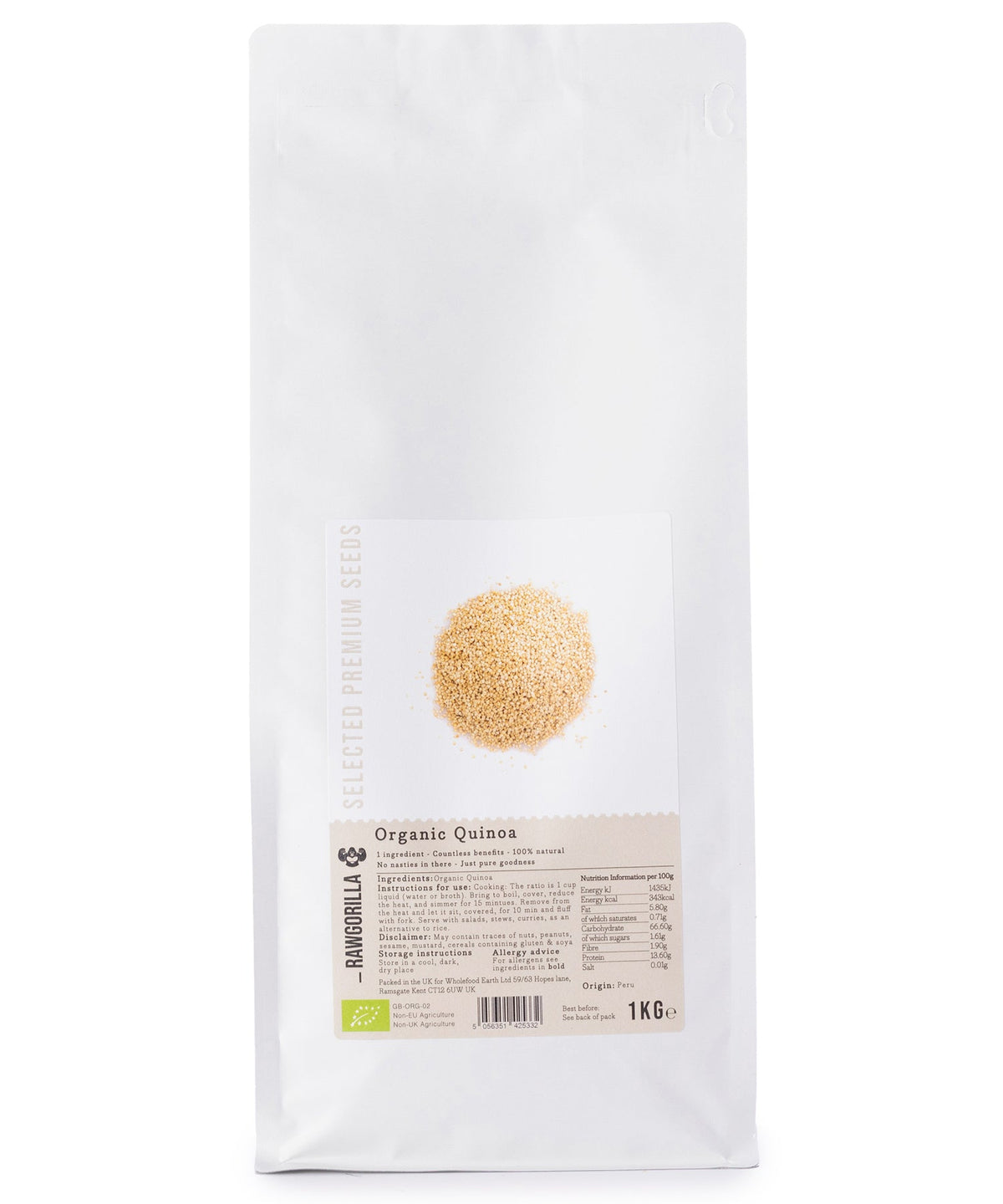 Organic Quinoa - RAWGORILLA - 1kg