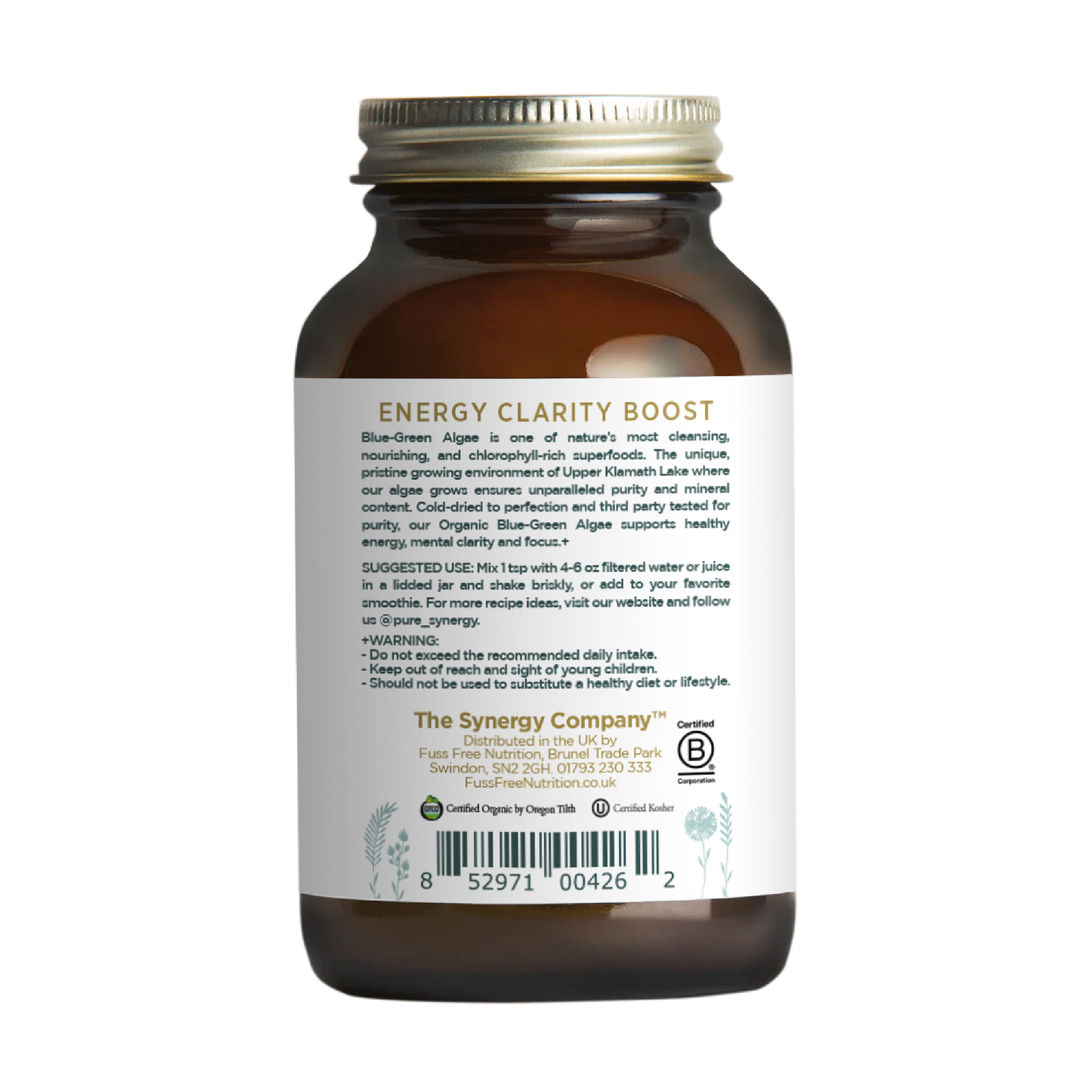 Pure Synergy Organic Blue-Green Algae Powder