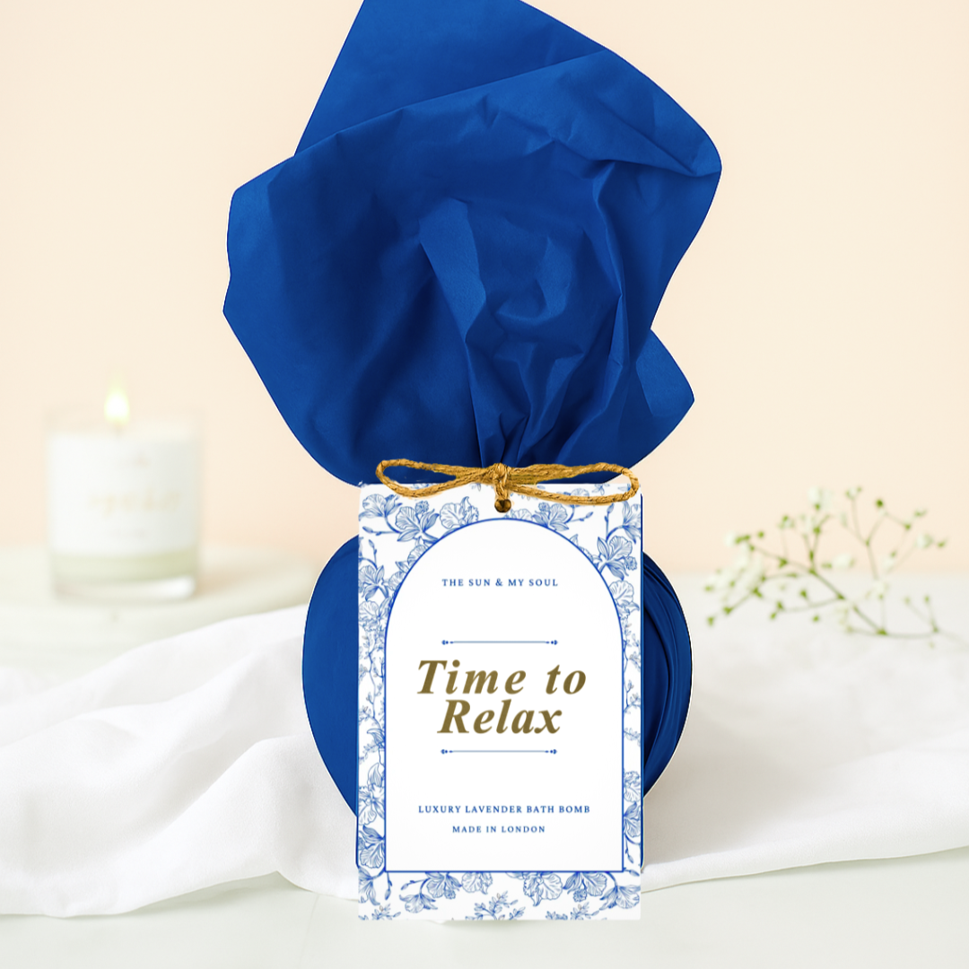 Time to Relax - Vintage Floral Lavender Bath Bomb