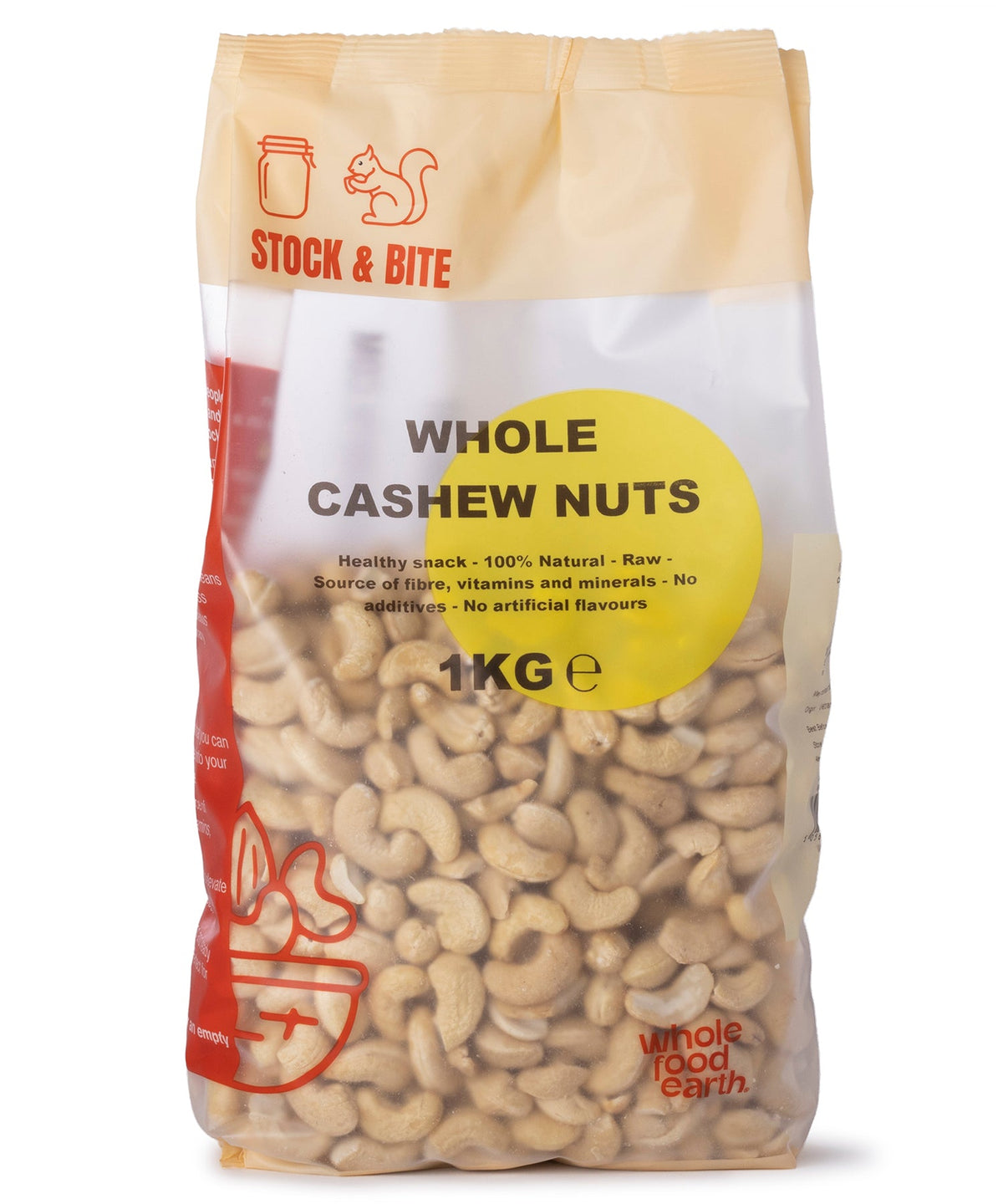 Whole Cashew Nuts - Stock & Bite - 1kg