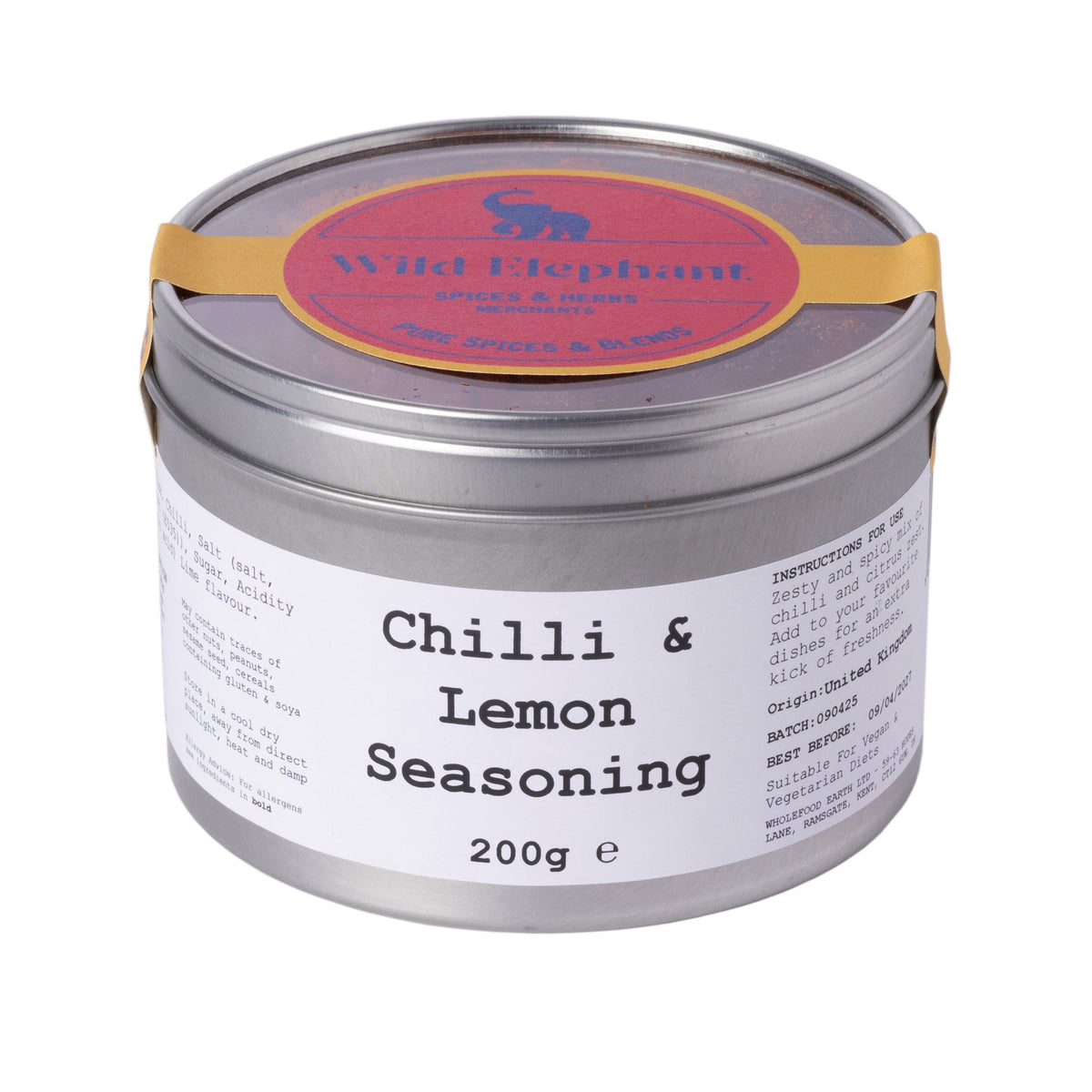 Chilli & Lemon Seasoning - Wild Elephant