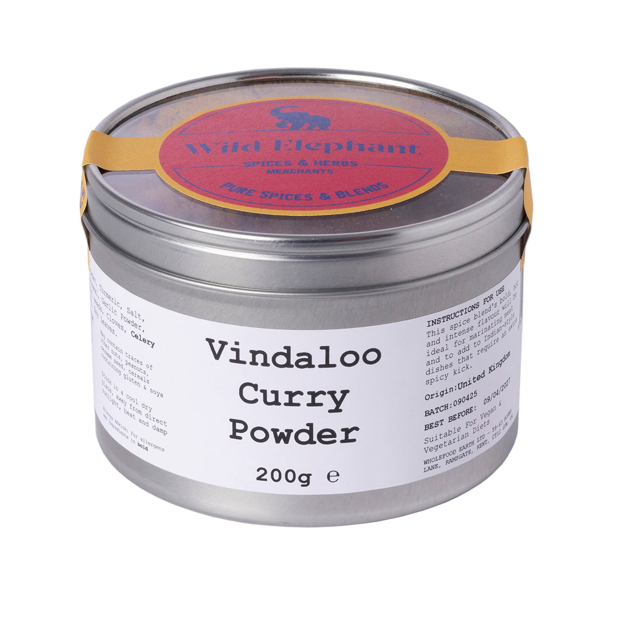 Vindaloo Curry Powder - Wild Elephant