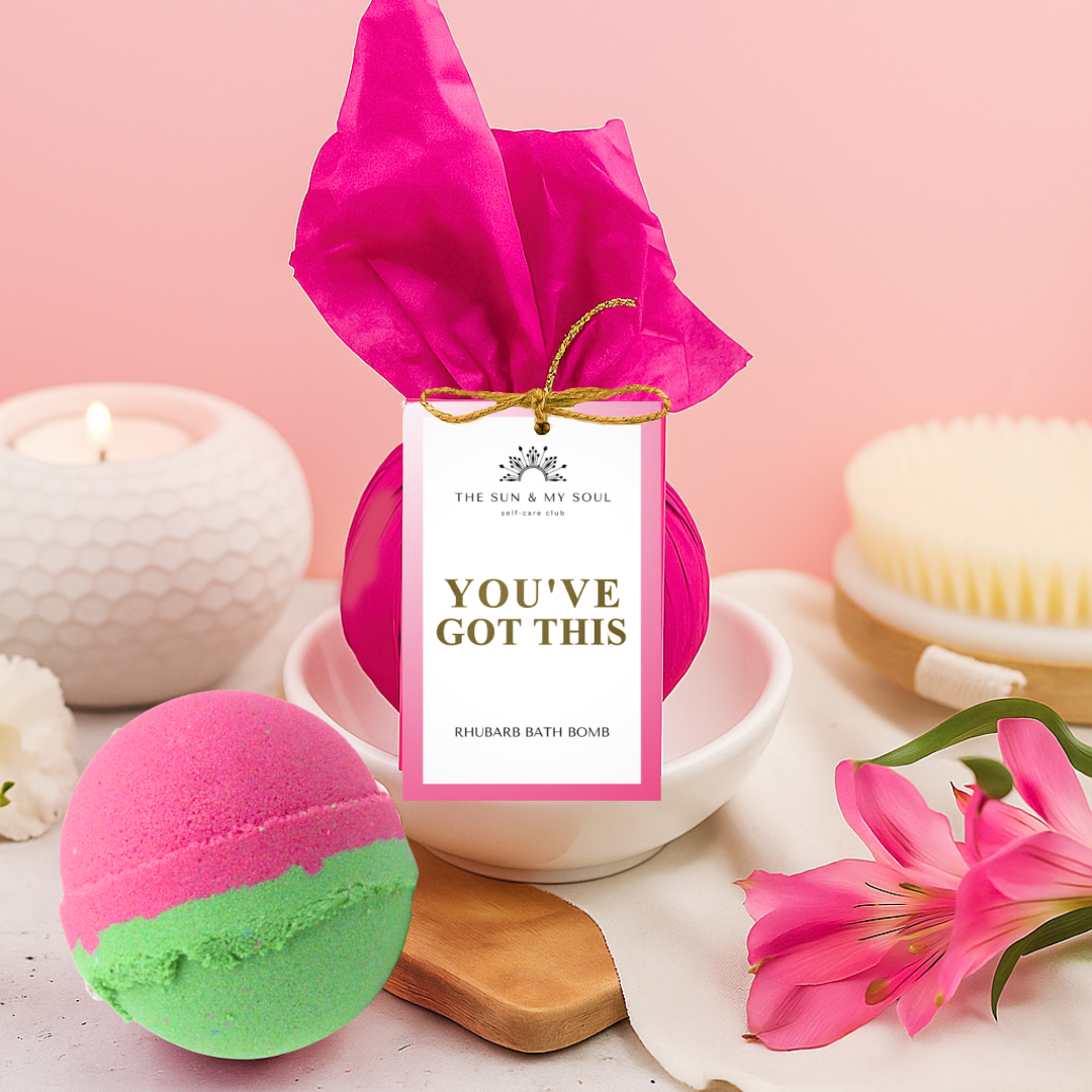 You've Got This - Rhubarb Bath Bomb Fizzer