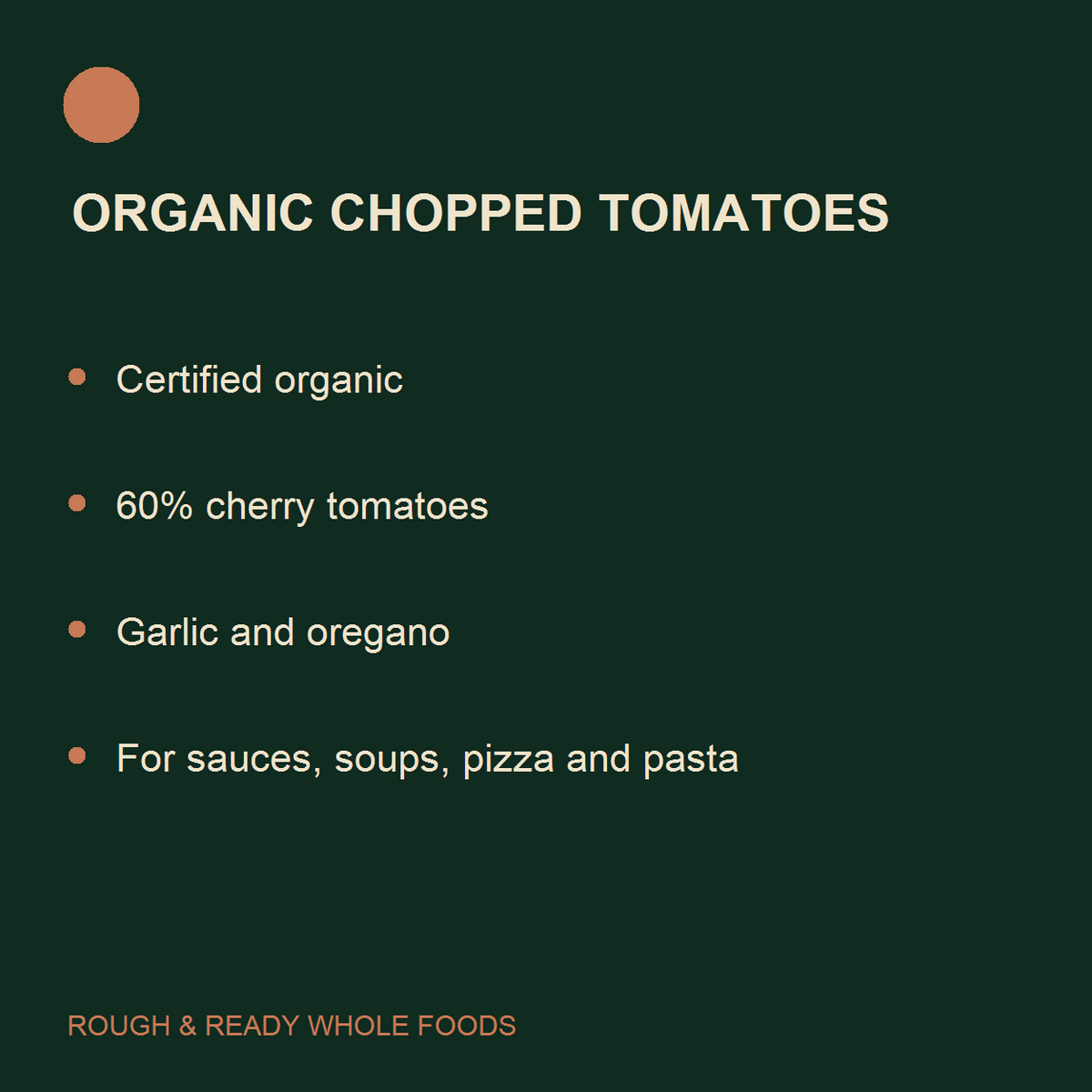 Biona Organic Chopped Tomatoes with Garlic and Oregano