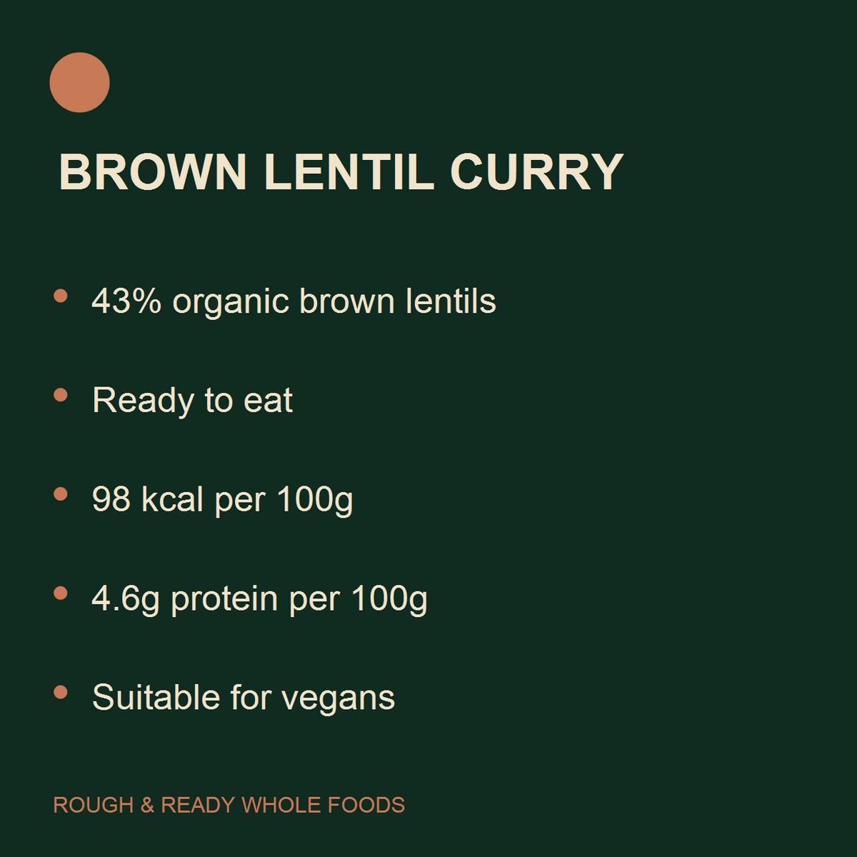 Biona Organic Brown Lentil Curry