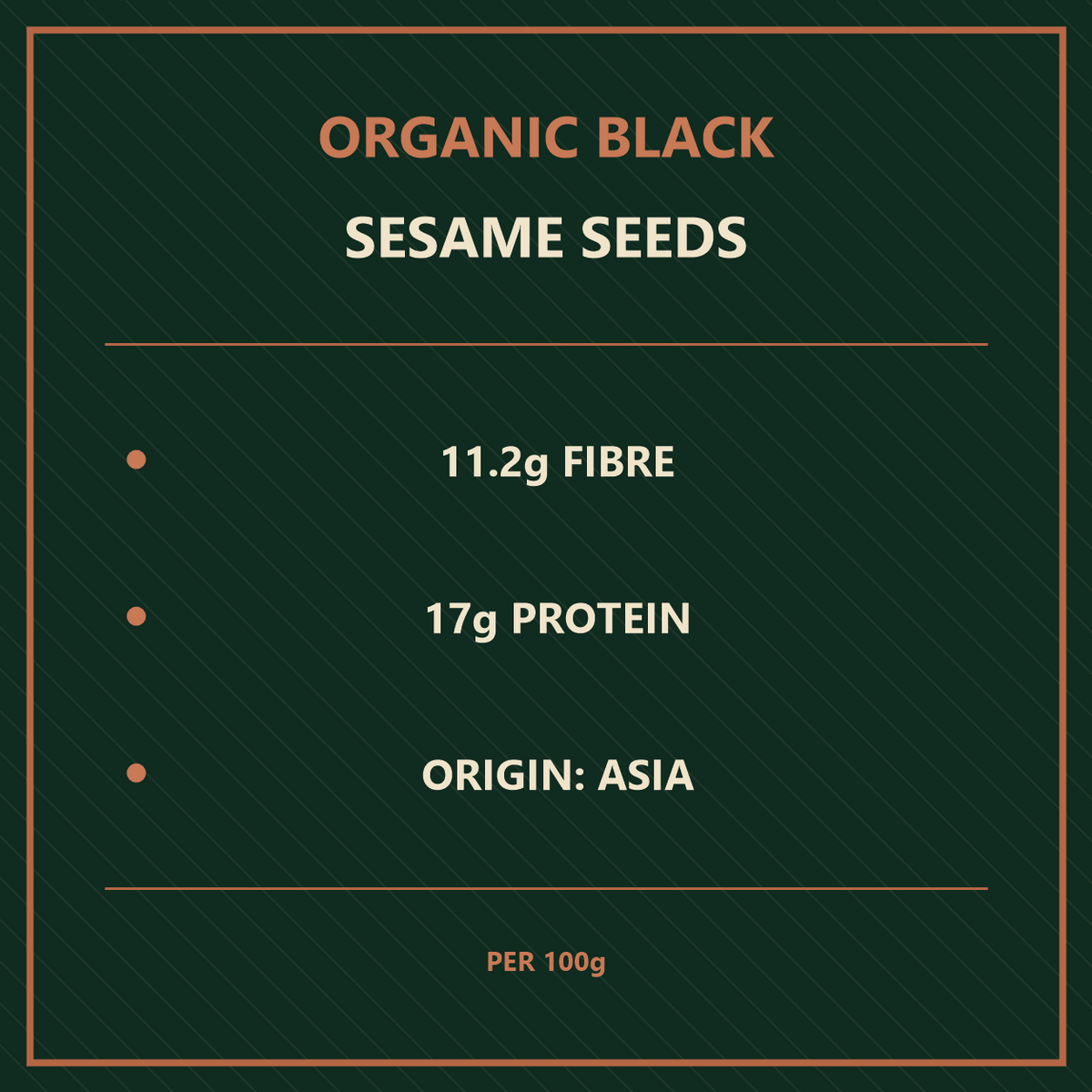 Infinity Foods Bulk Organic Black Sesame Seeds