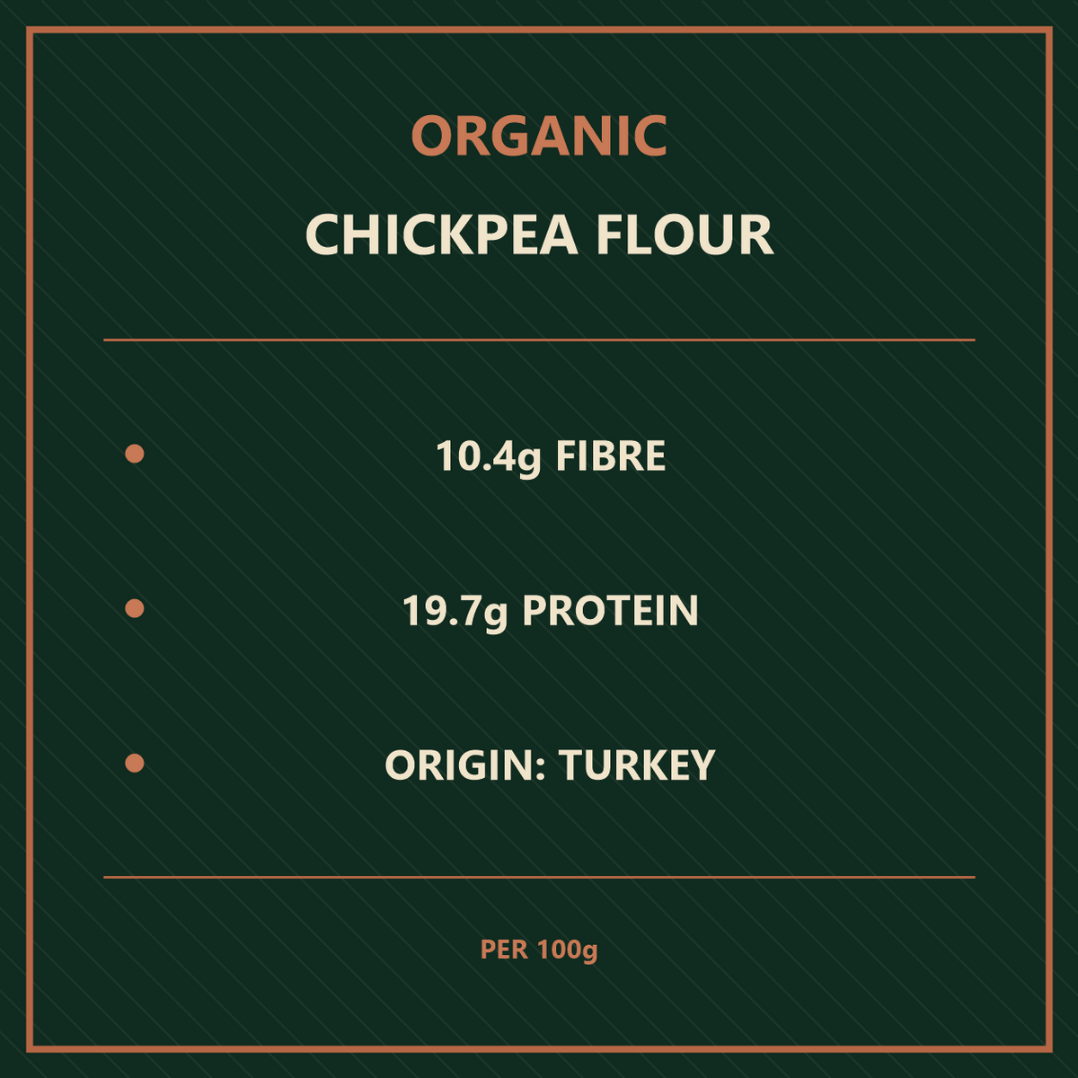 Organic Chickpea Flour 1k