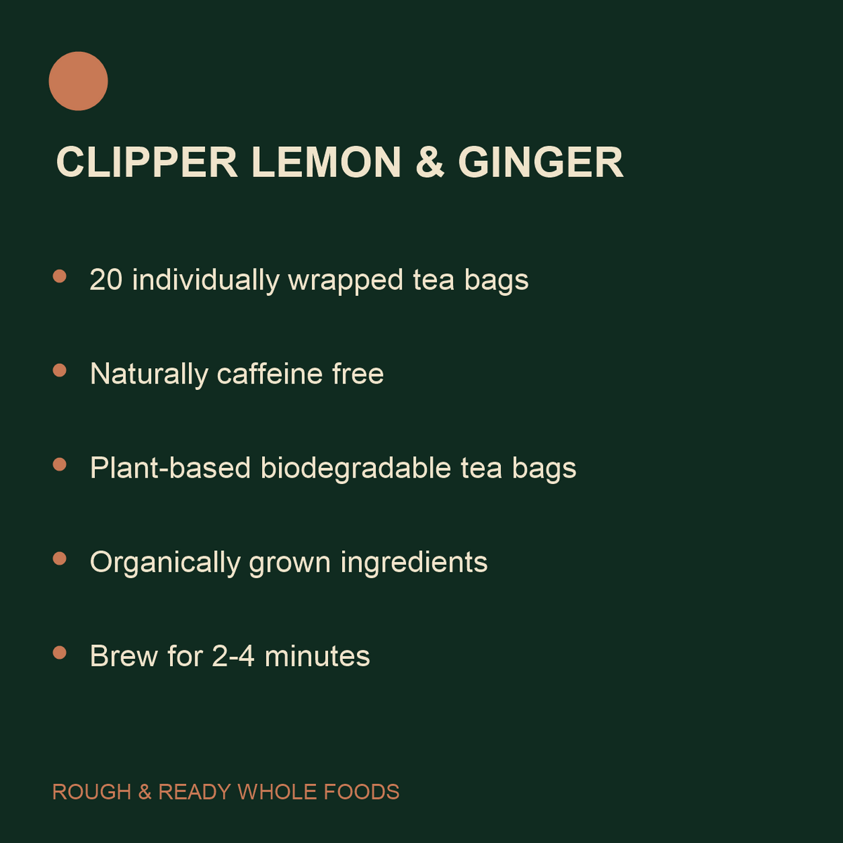 Clipper Organic Lemon and Ginger Infusion
