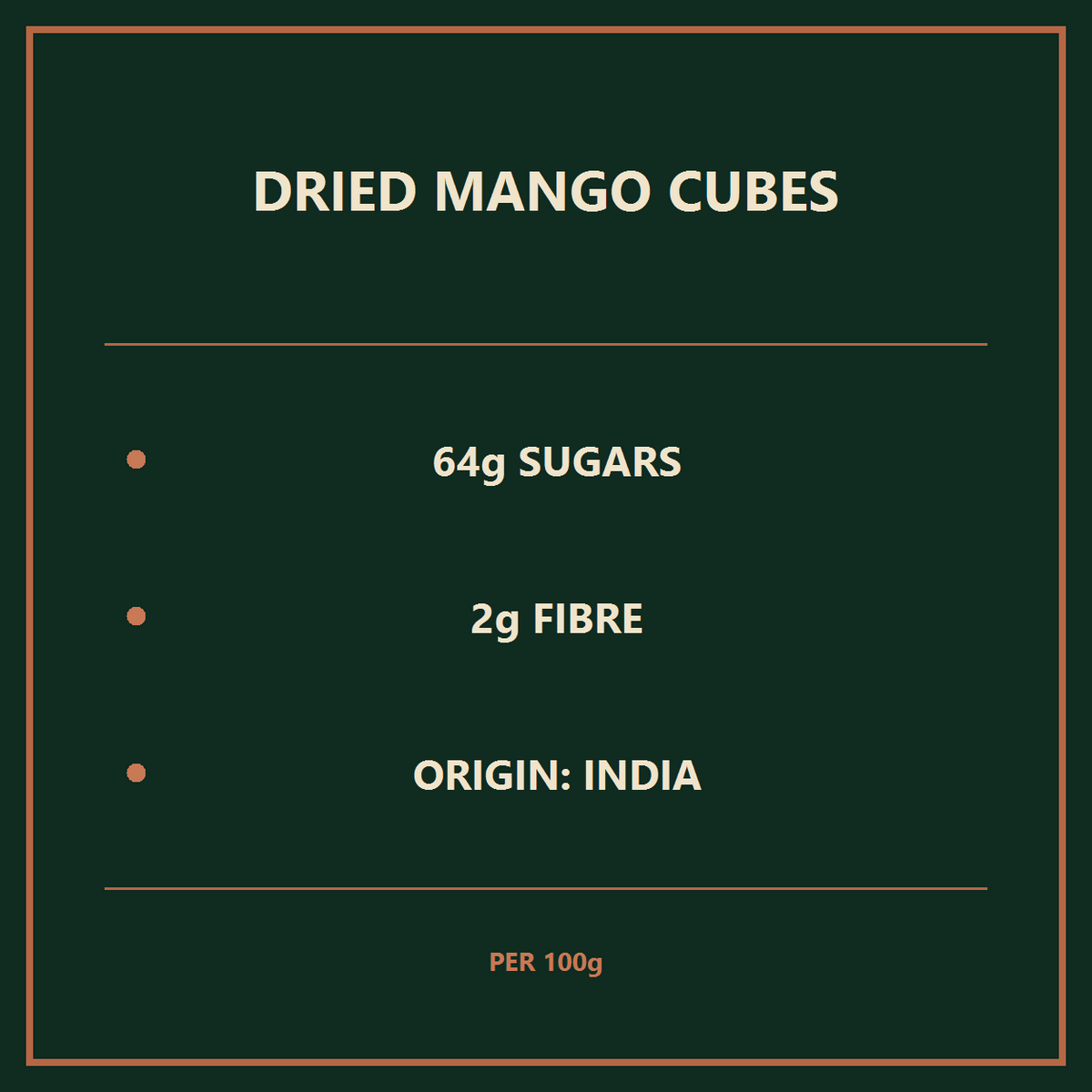 Dried Mango Cubes