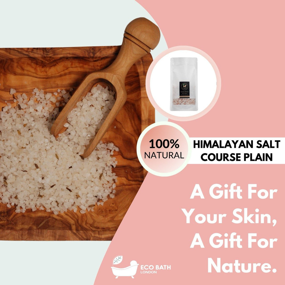Himalayan Bath Salt Coarse Plain - 1kg